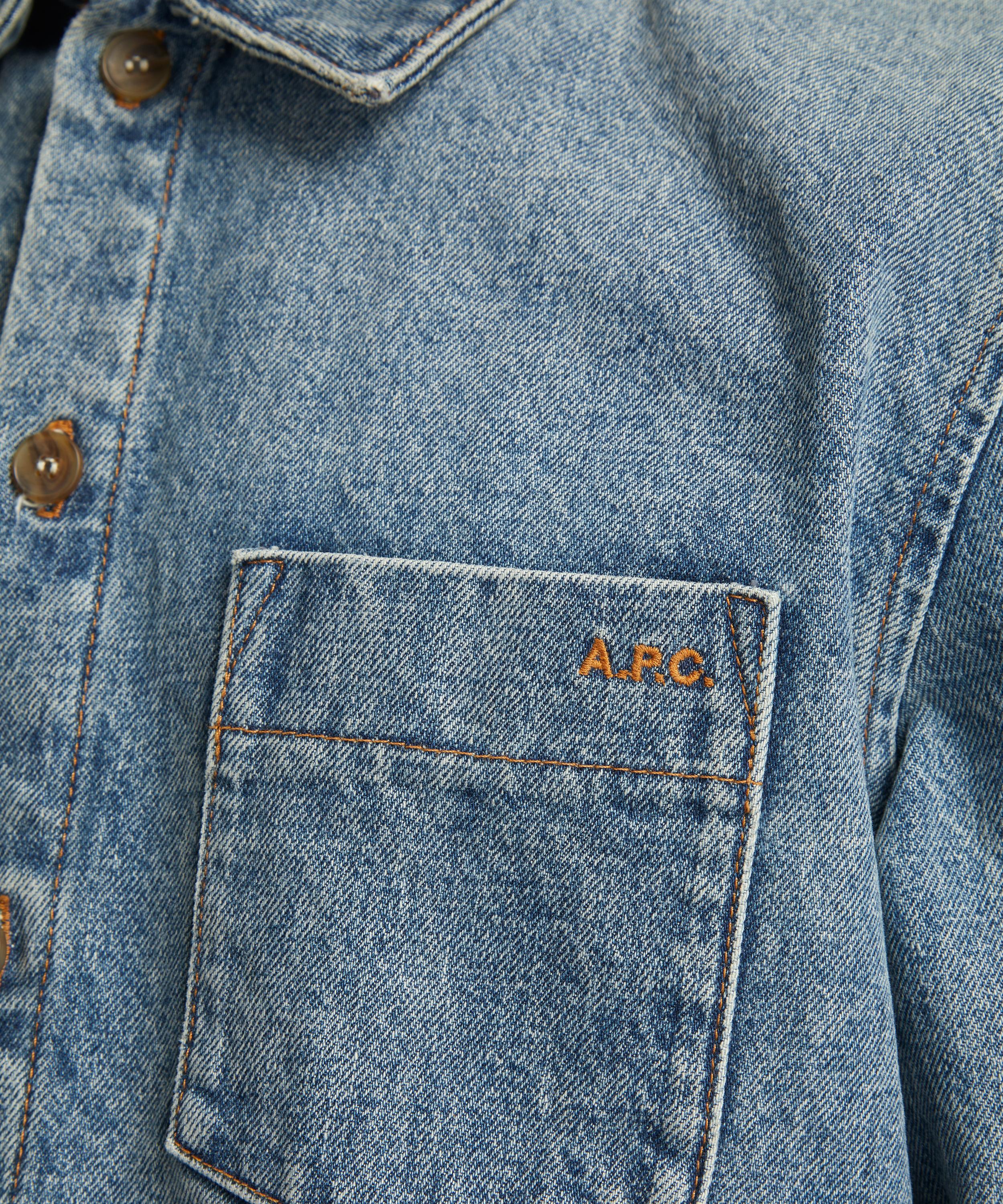 A.P.C. - Vittorio Brodée Poitrine Overshirt image number 4