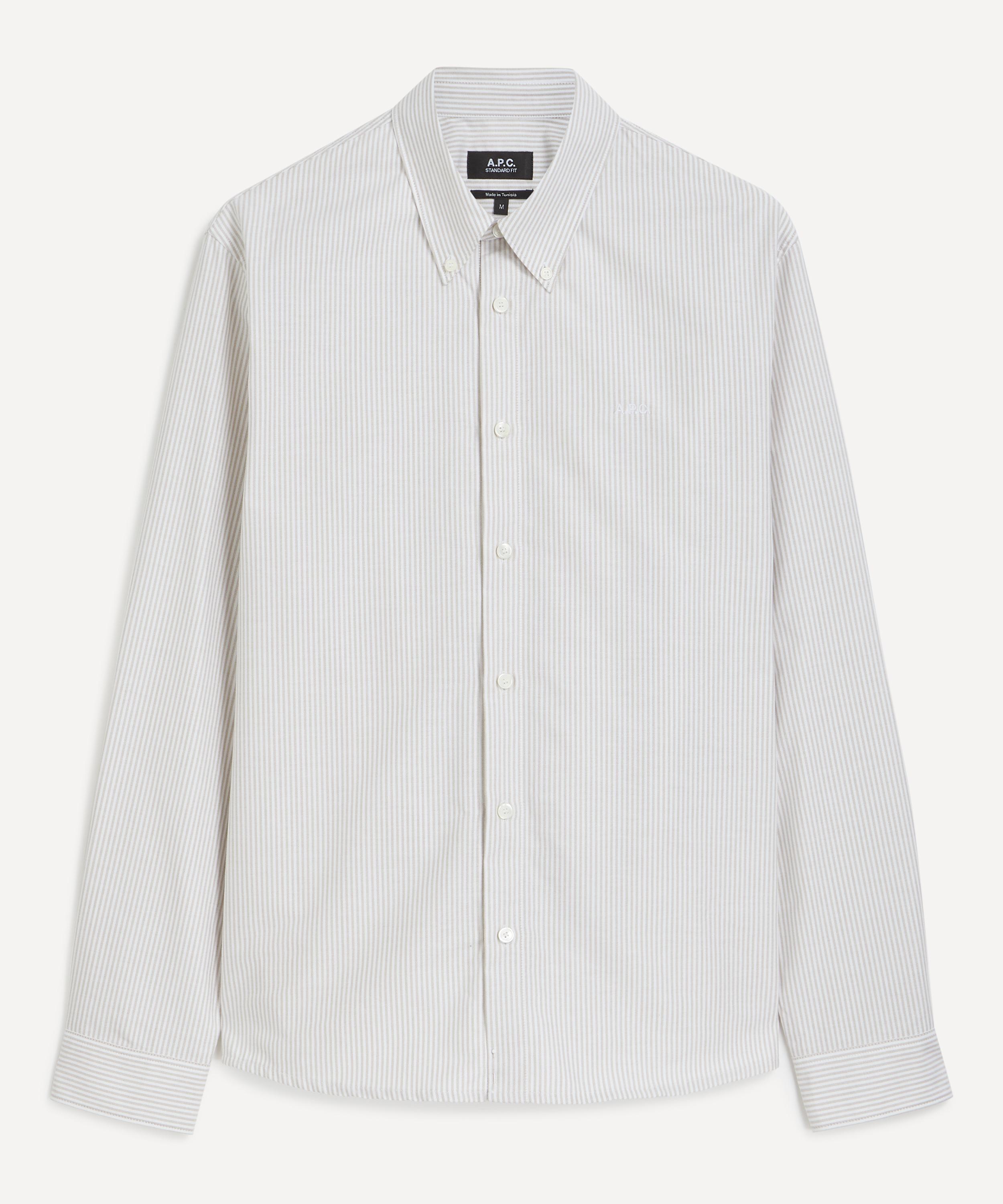 A.P.C. - Greg Striped Cotton Shirt image number 0