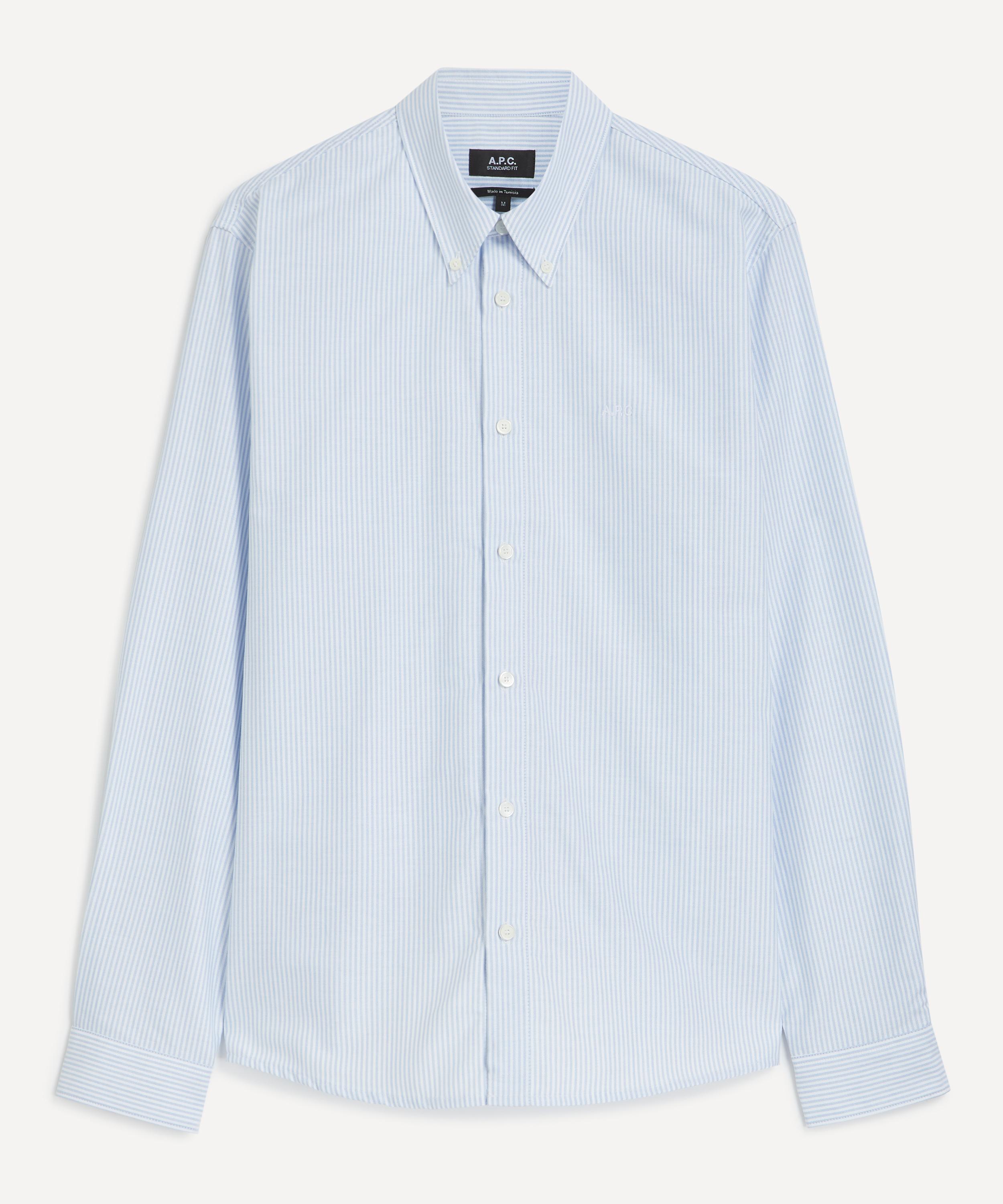 A.P.C. - Greg Striped Cotton Shirt image number 0