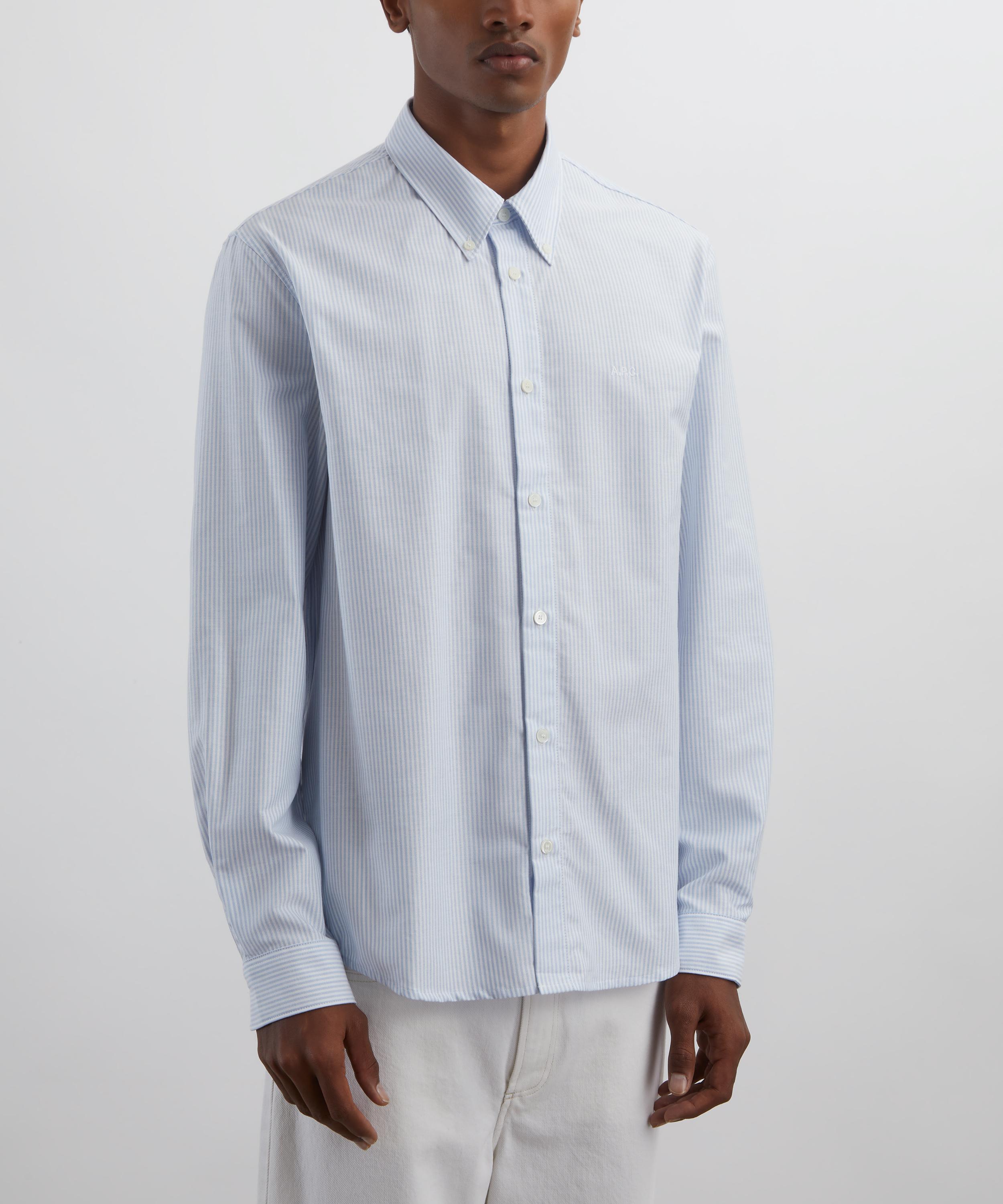 A.P.C. - Greg Striped Cotton Shirt image number 2