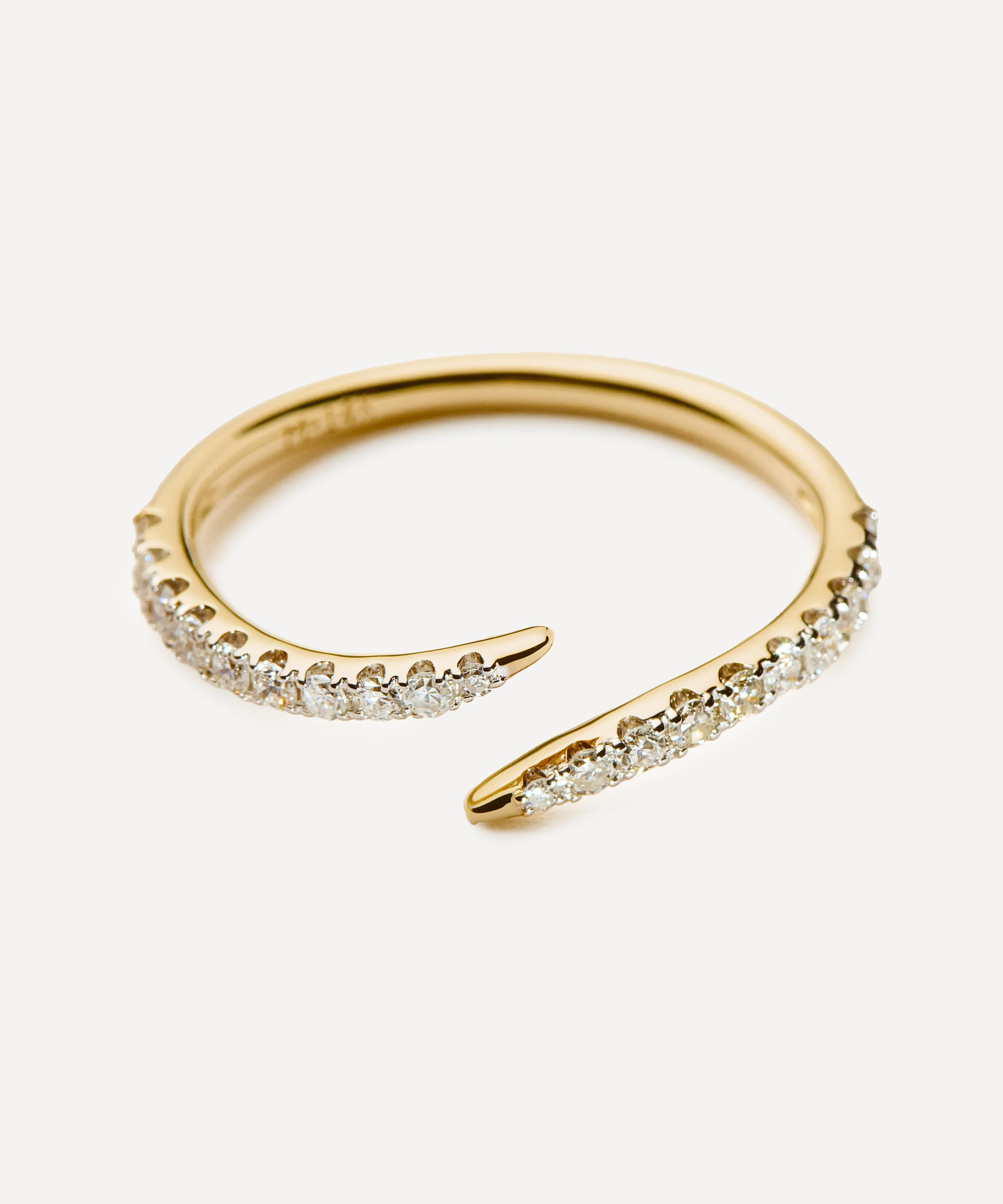 Missoma - 14ct Gold Fine Open Claw Ring image number 0