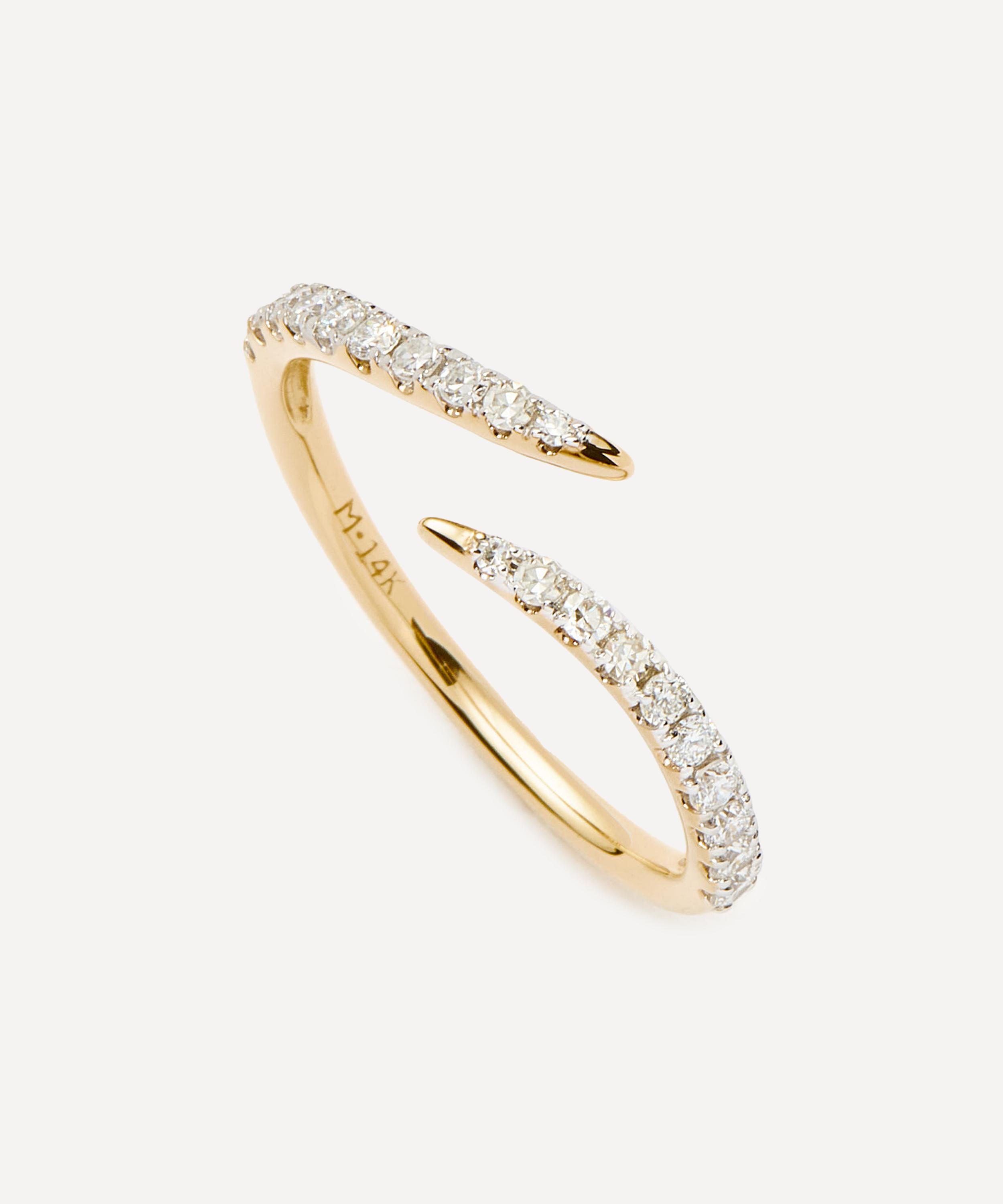 Missoma - 14ct Gold Fine Open Claw Ring image number 1