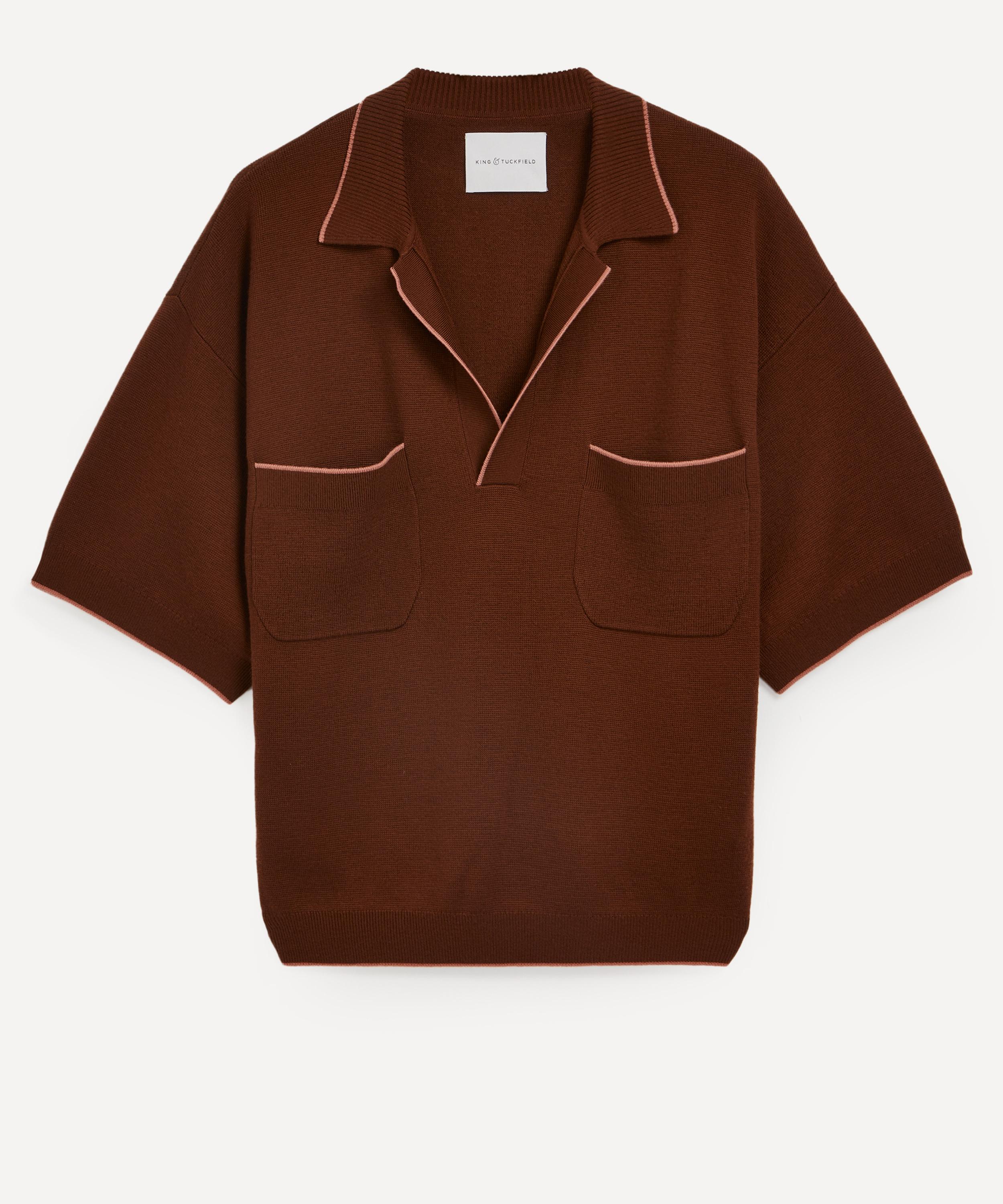 King & Tuckfield - Oversized Pocket Pullover Polo Shirt