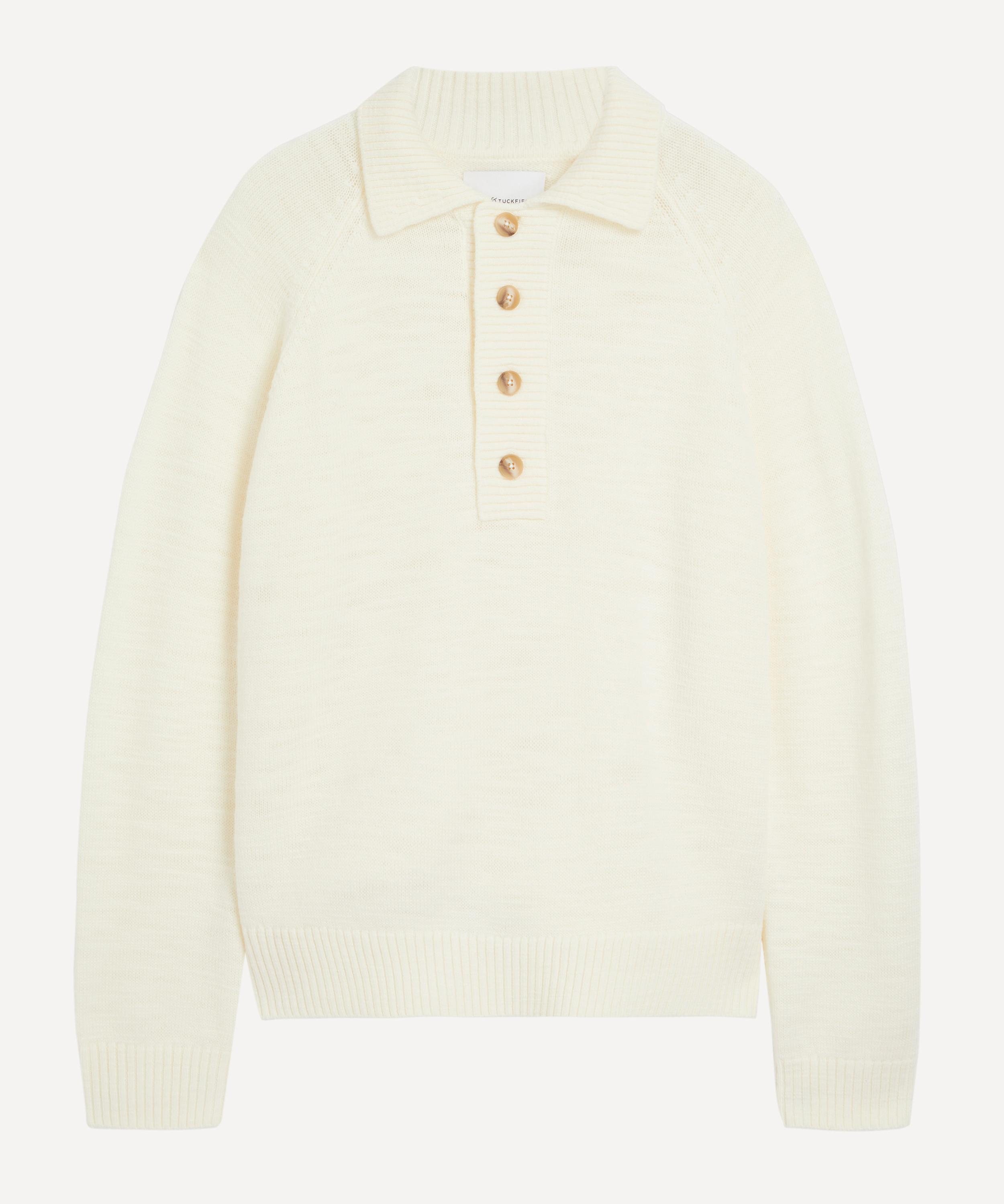 King & Tuckfield - Collar Trim Open Placket Polo Shirt