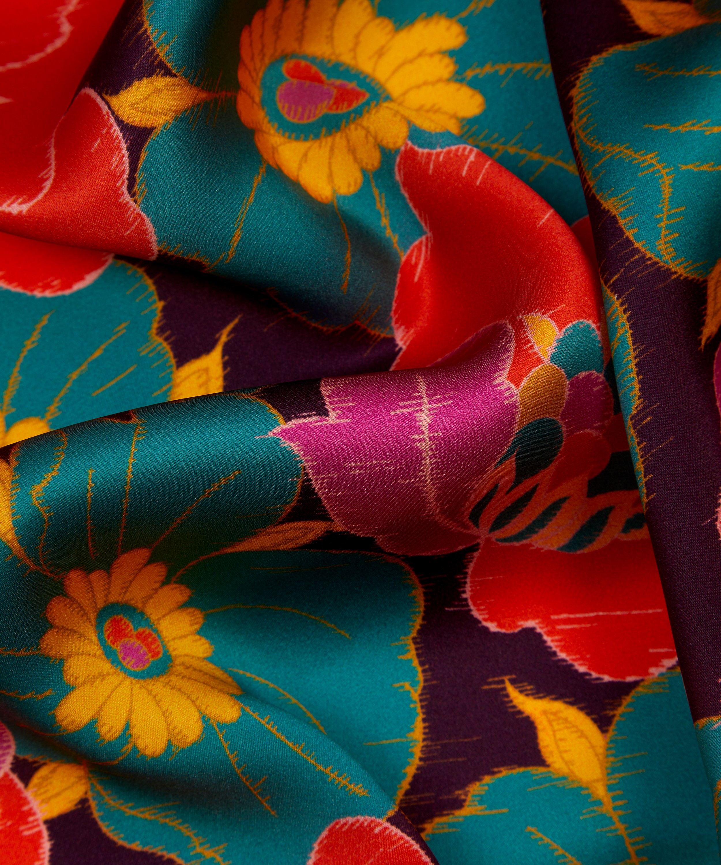 Liberty Fabrics - Ikat Anemone Silk Satin image number 3