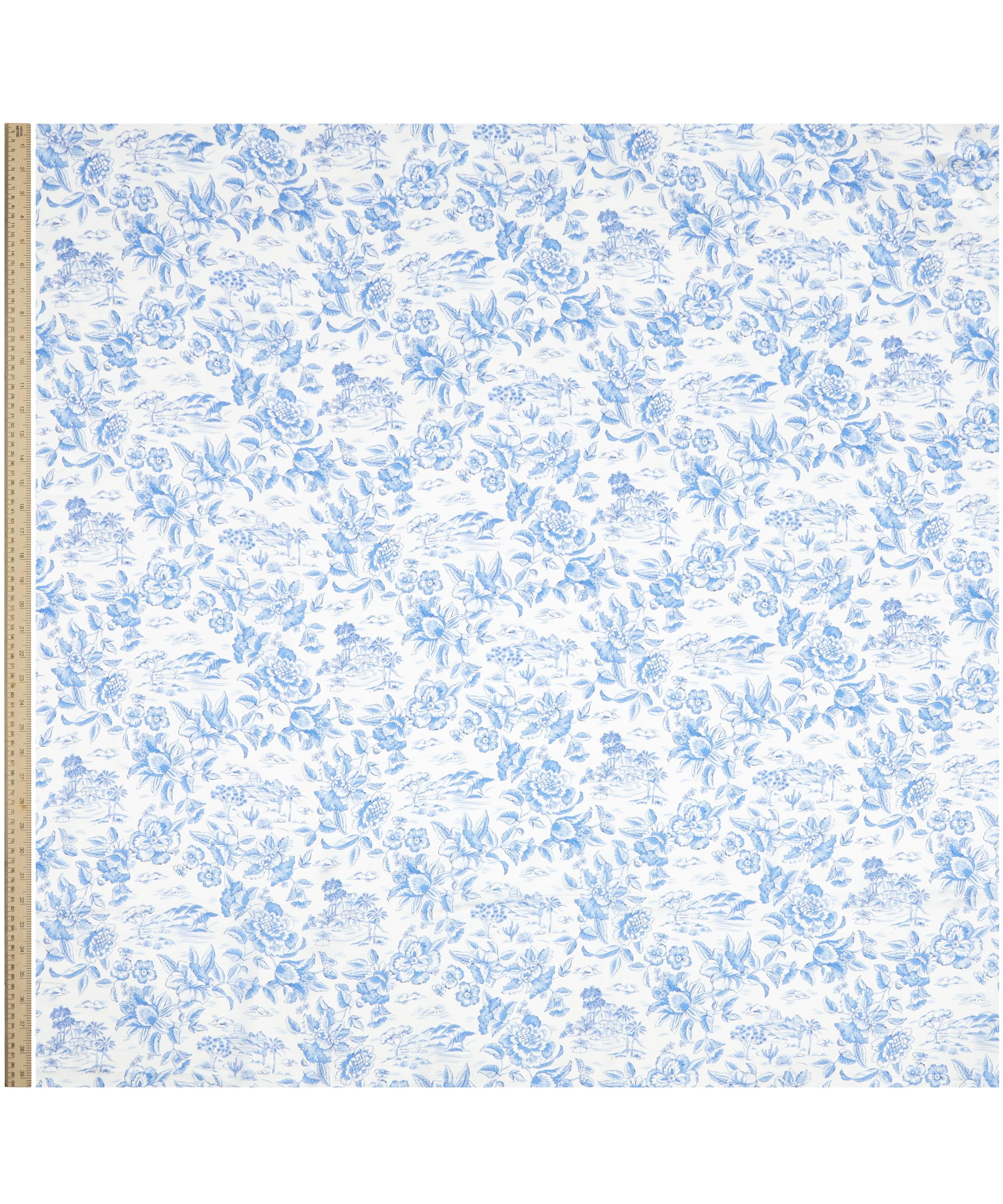 Liberty Fabrics - Delf Lagoon Silk Satin image number 1