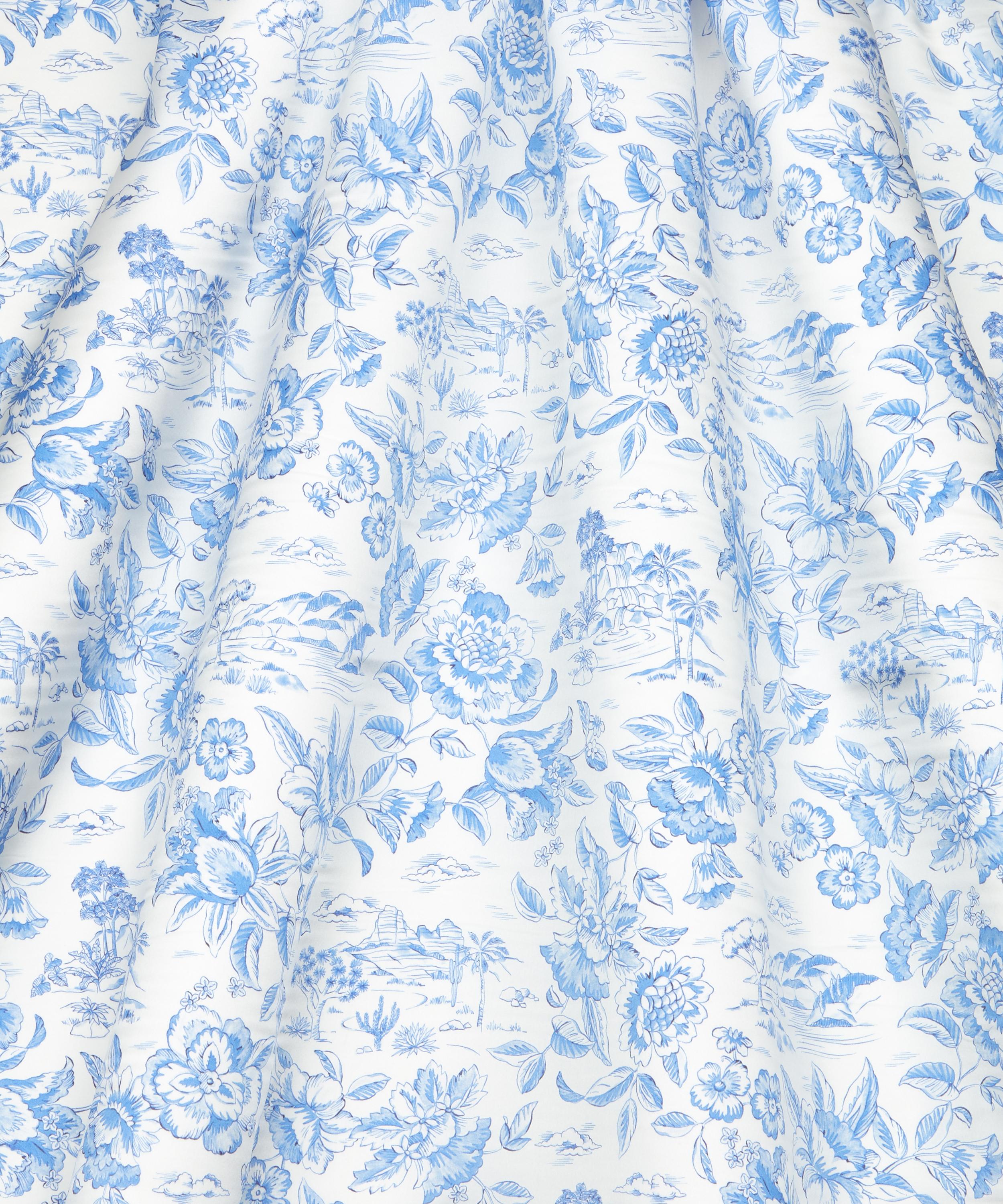 Liberty Fabrics - Delf Lagoon Silk Satin image number 2