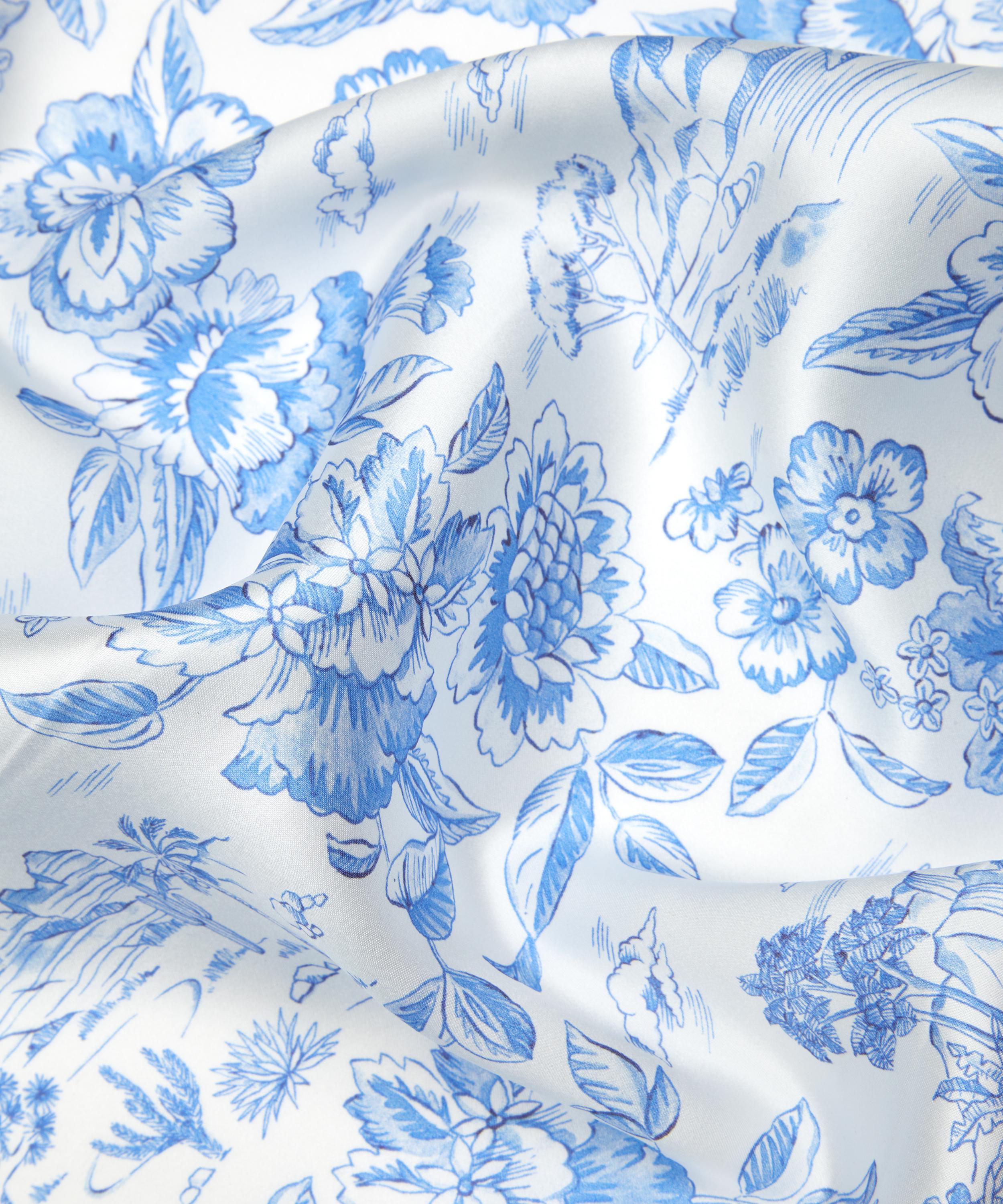 Liberty Fabrics - Delf Lagoon Silk Satin image number 3