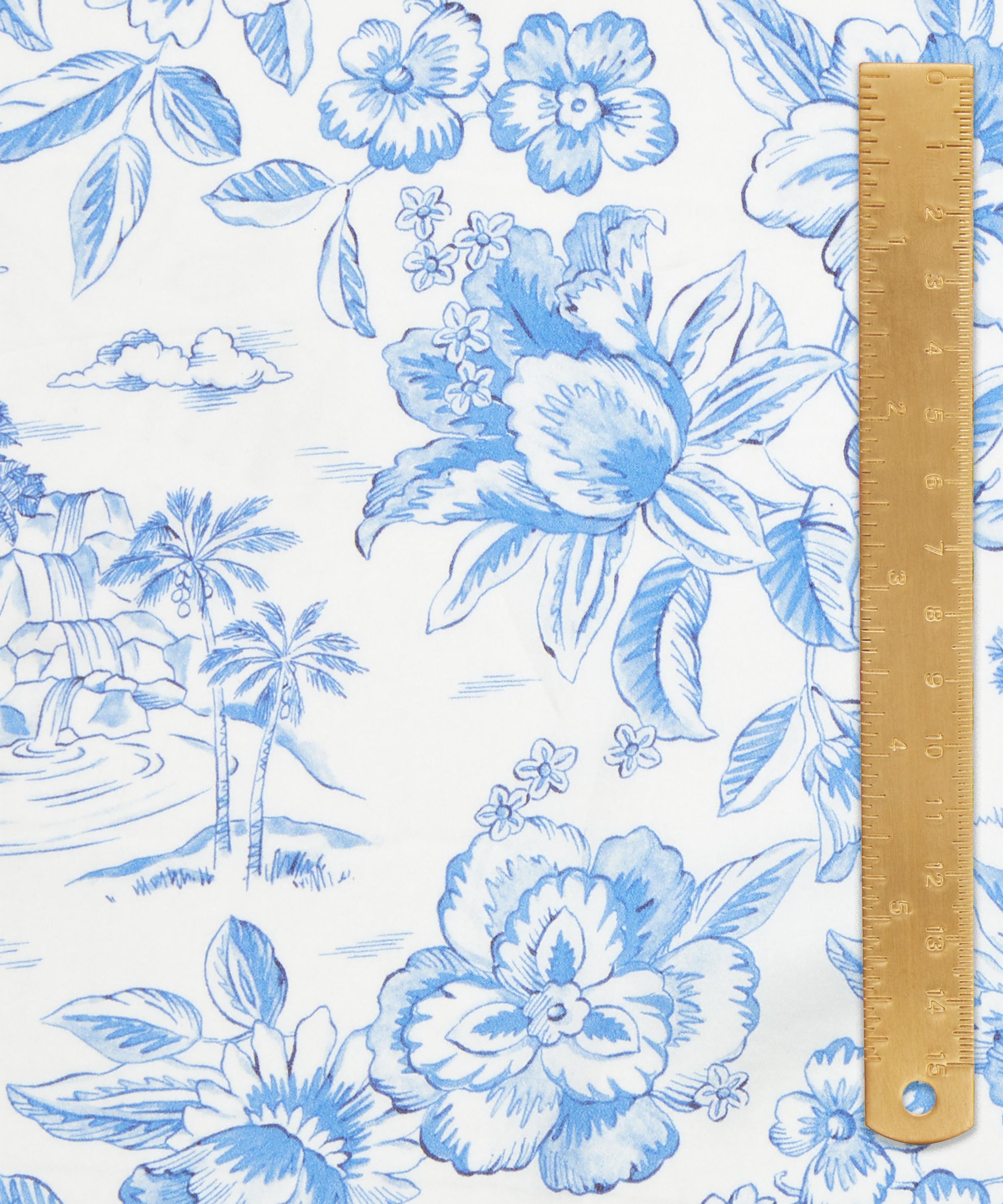 Liberty Fabrics - Delf Lagoon Silk Satin image number 4