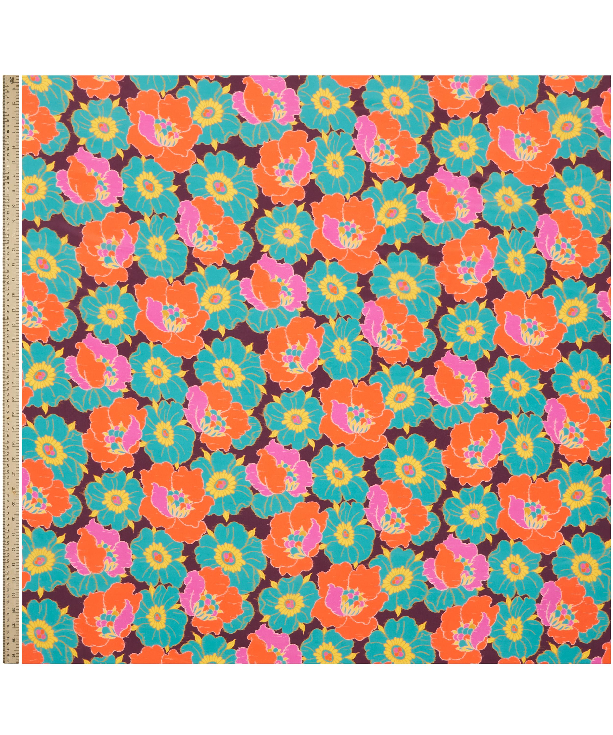 Liberty Fabrics - Ikat Anemone Crepe de Chine image number 1