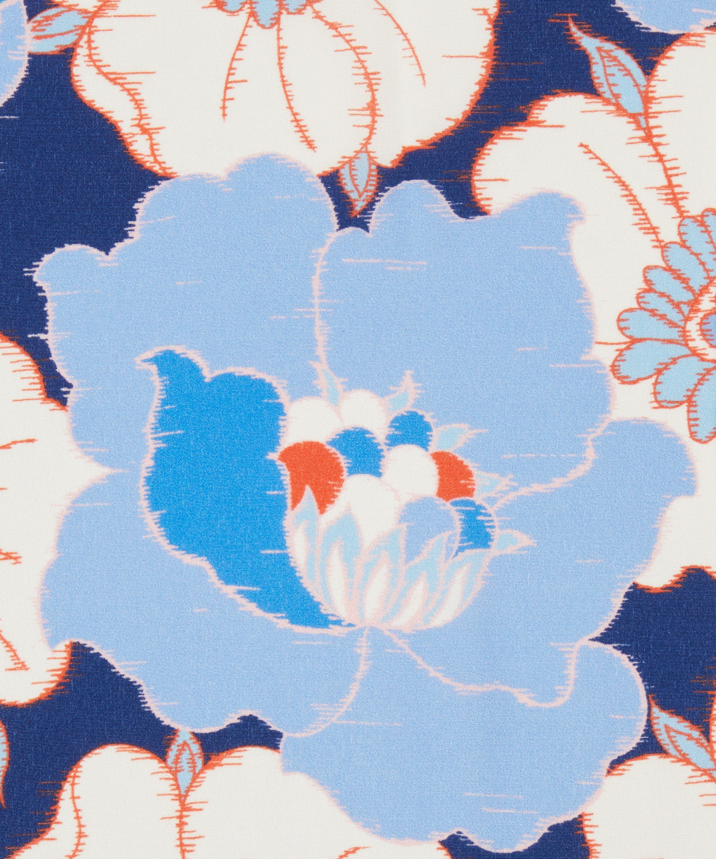 Liberty Fabrics - Ikat Anemone Crepe de Chine