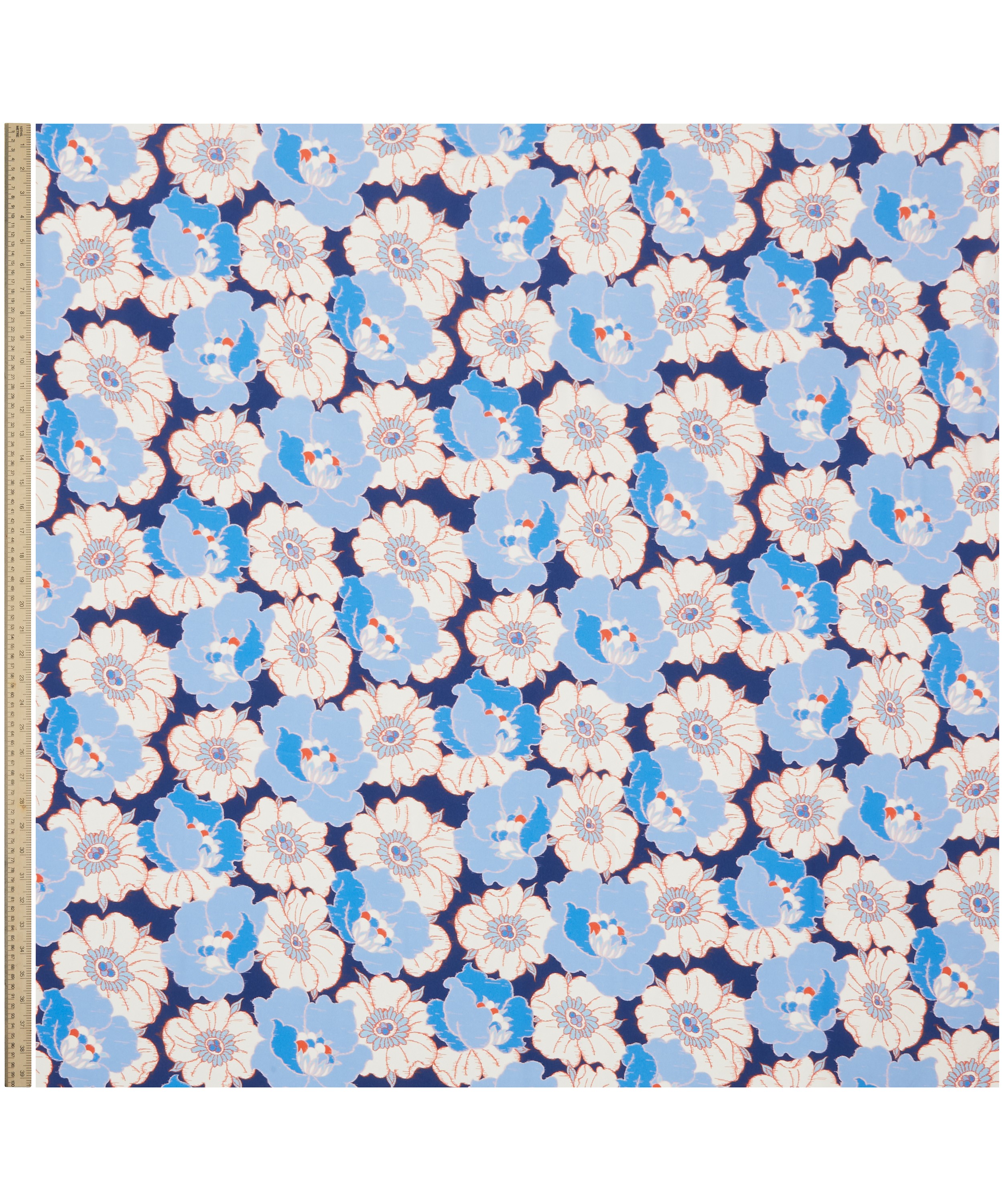 Liberty Fabrics - Ikat Anemone Crepe de Chine image number 1