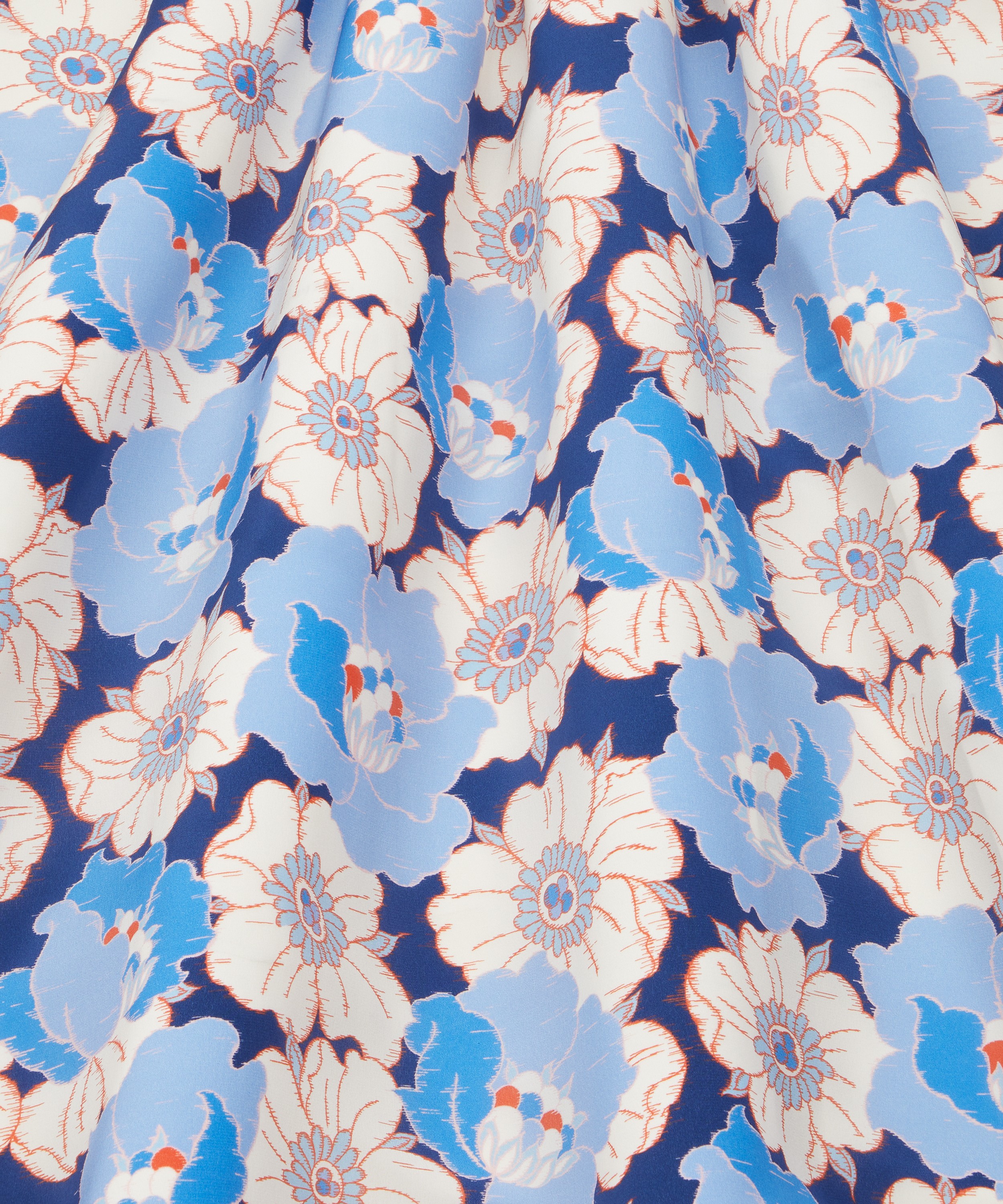 Liberty Fabrics - Ikat Anemone Crepe de Chine image number 2