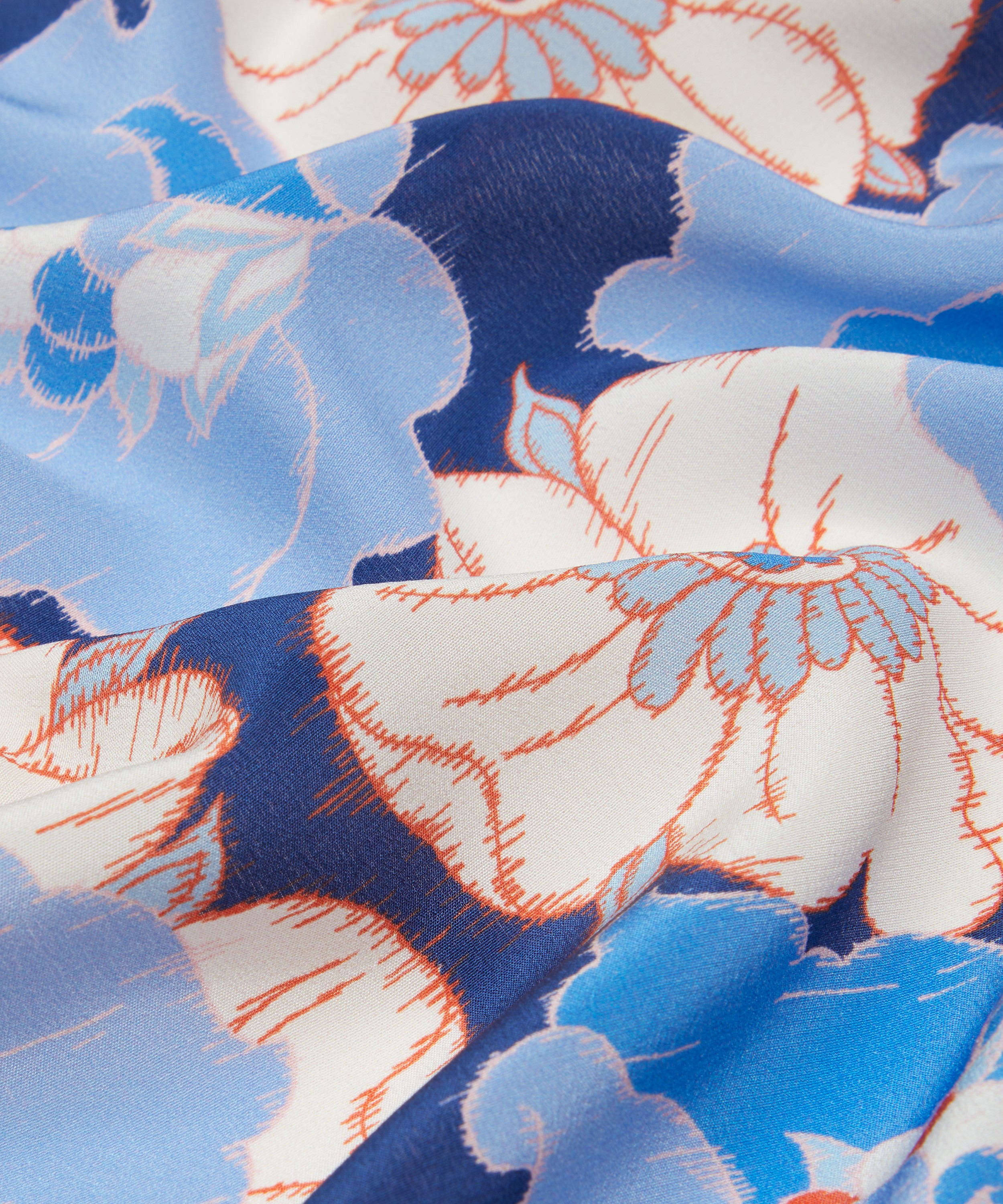 Liberty Fabrics - Ikat Anemone Crepe de Chine image number 3