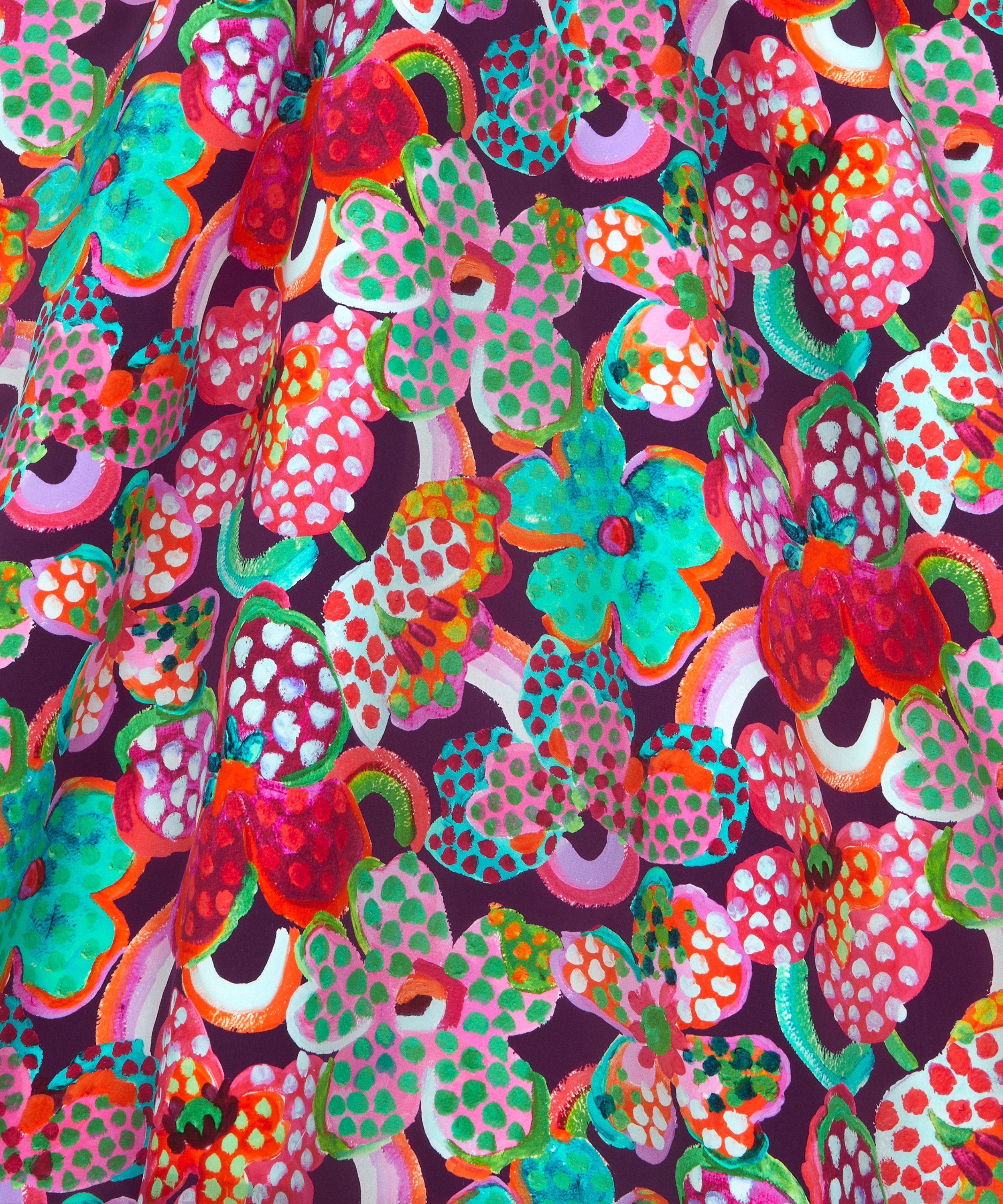 Liberty Fabrics - Fauvism Floral Crepe de Chine image number 2