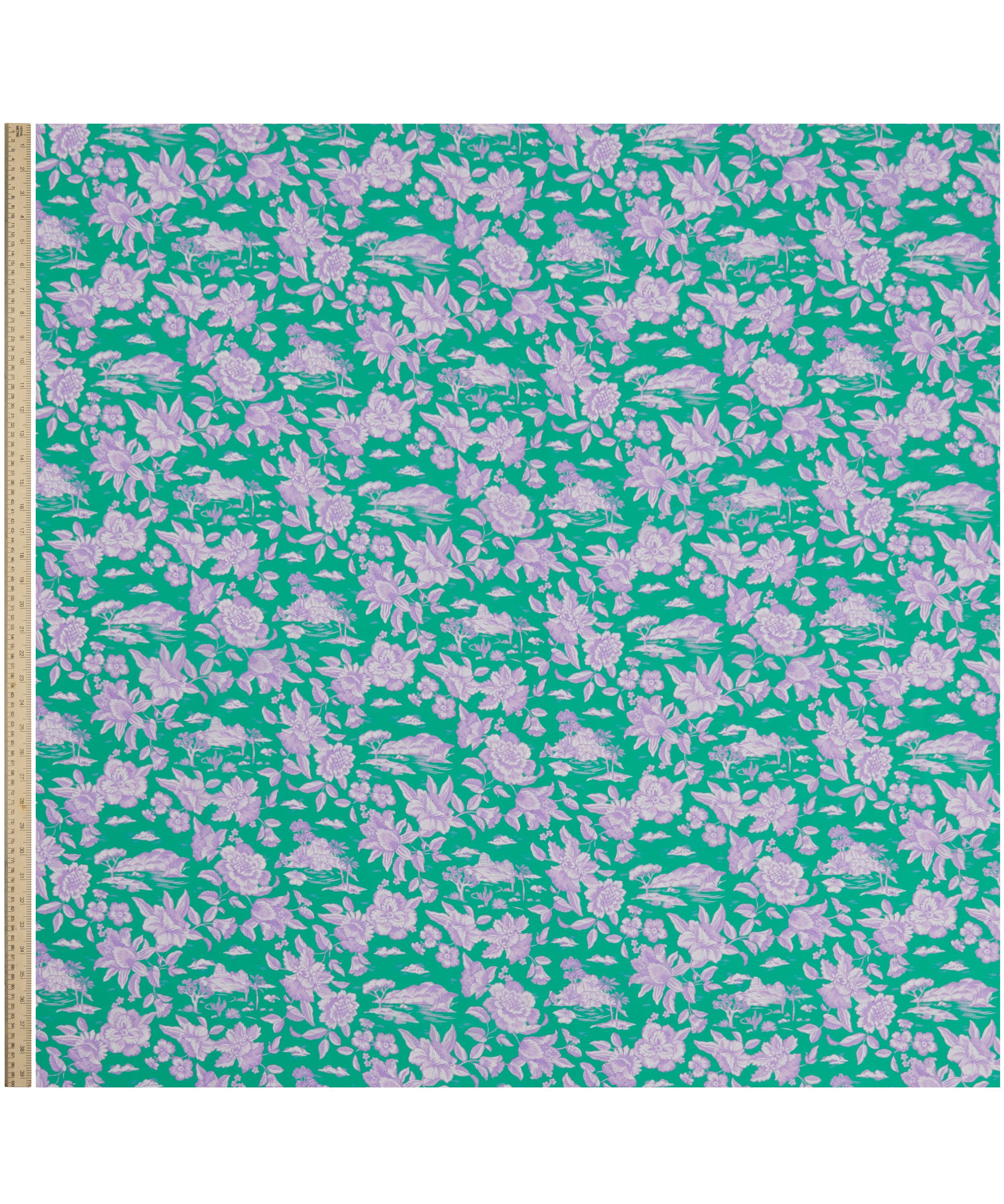 Liberty Fabrics - Delft Lagoon Crepe de Chine image number 1