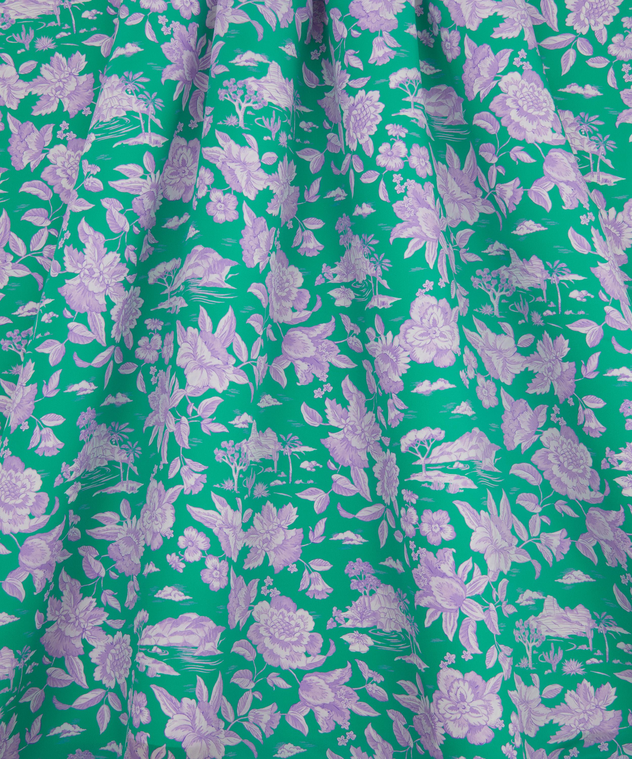 Liberty Fabrics - Delft Lagoon Crepe de Chine image number 2
