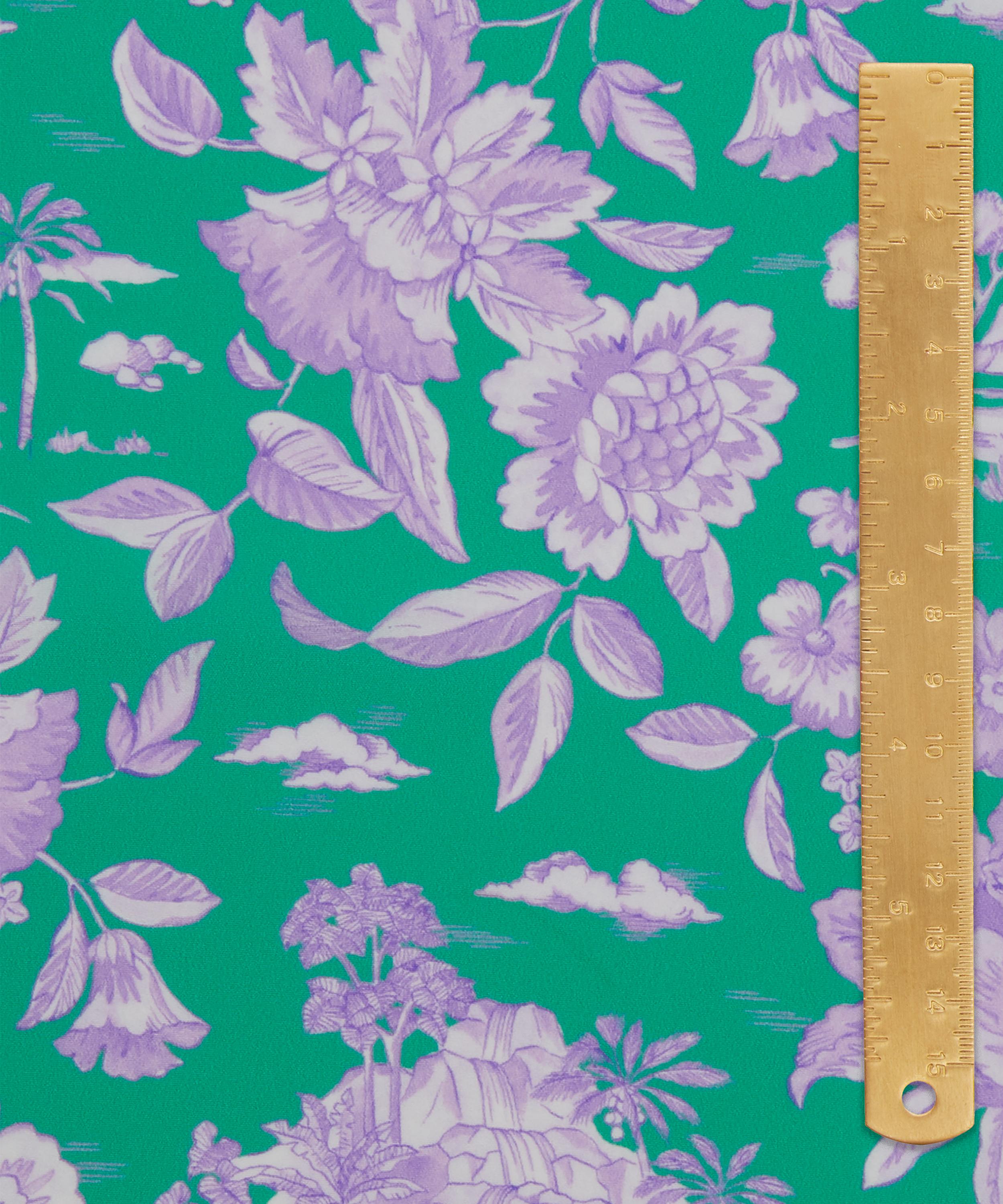 Liberty Fabrics - Delft Lagoon Crepe de Chine image number 4