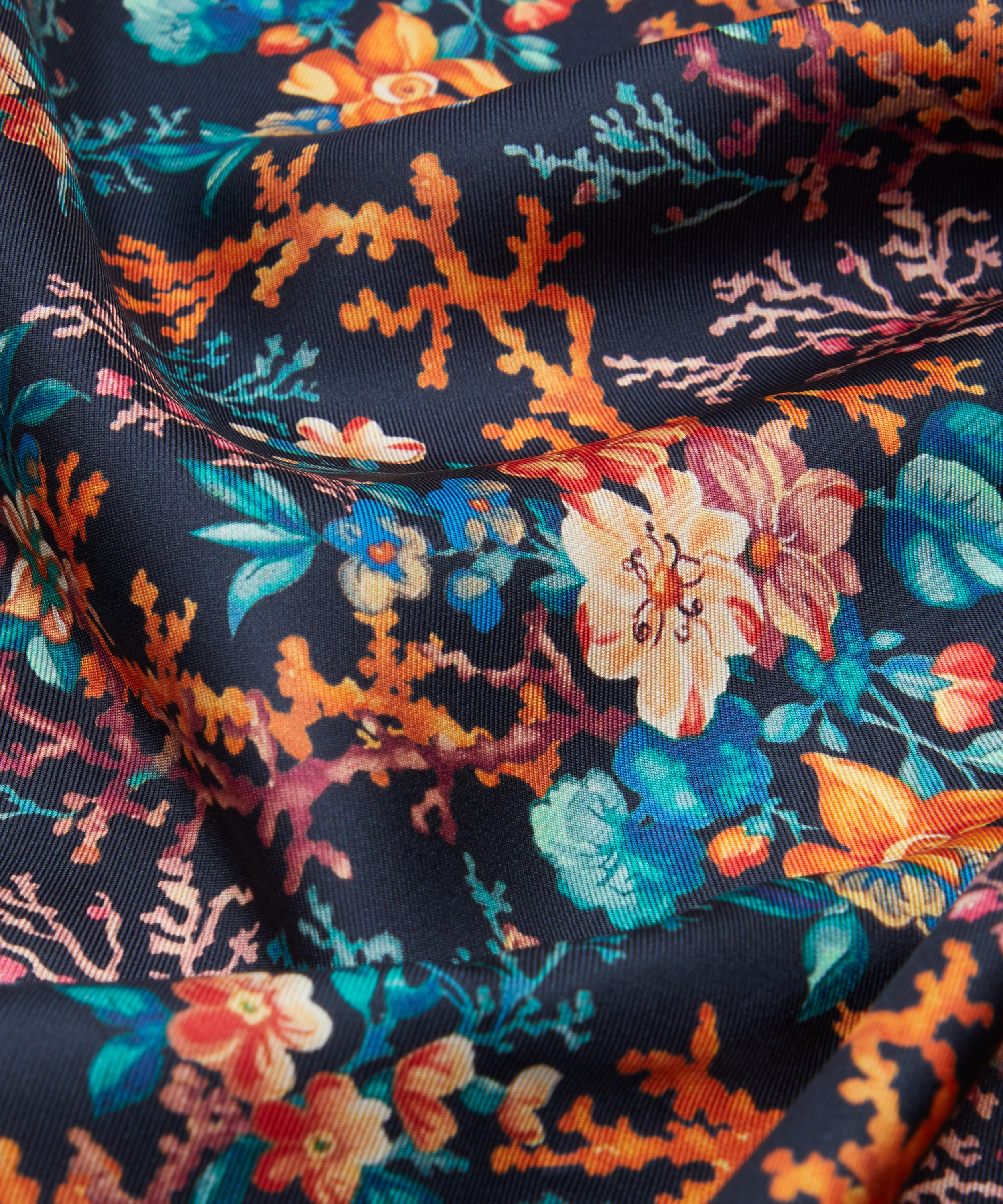 Liberty Fabrics - Coral Meadow Silk Twill image number 3