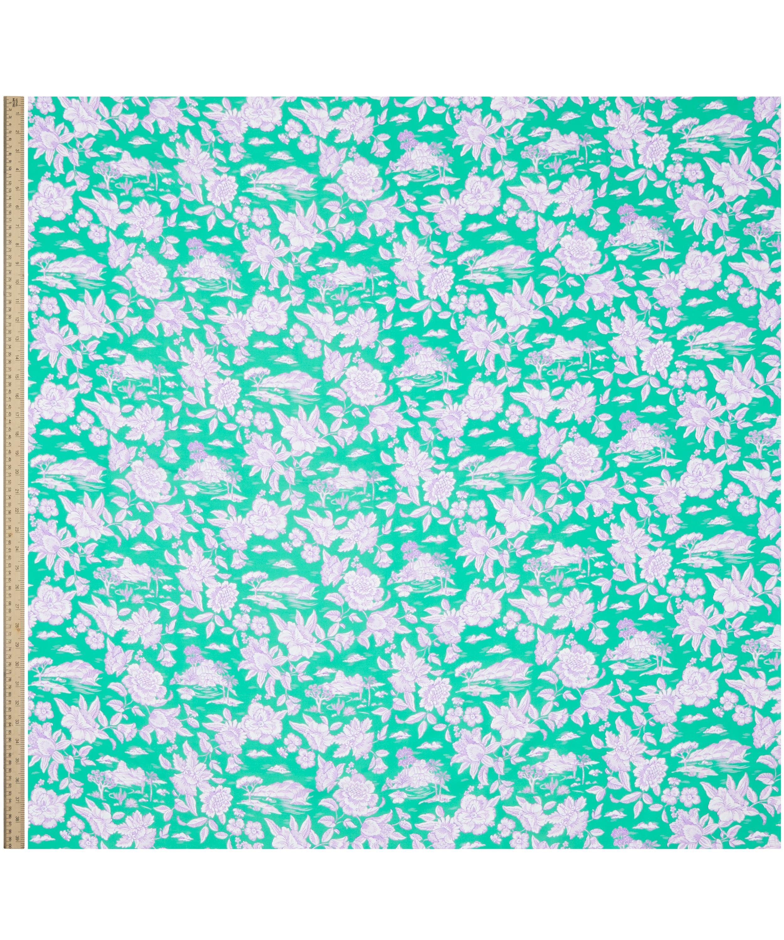 Liberty Fabrics - Delft Lagoon Silk Twill image number 1