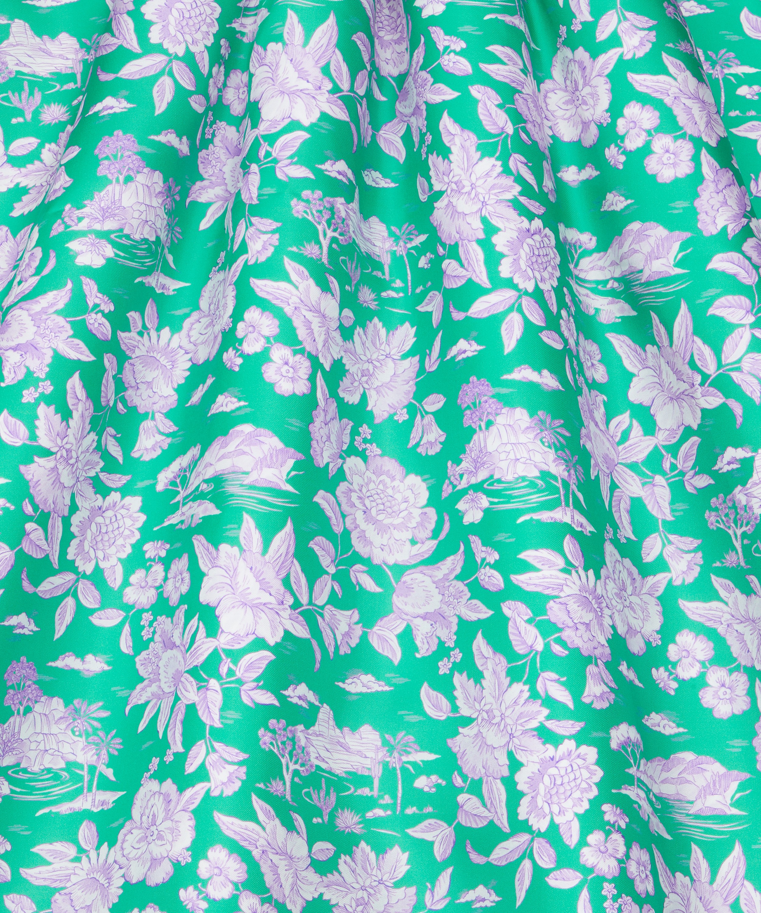 Liberty Fabrics - Delft Lagoon Silk Twill image number 2