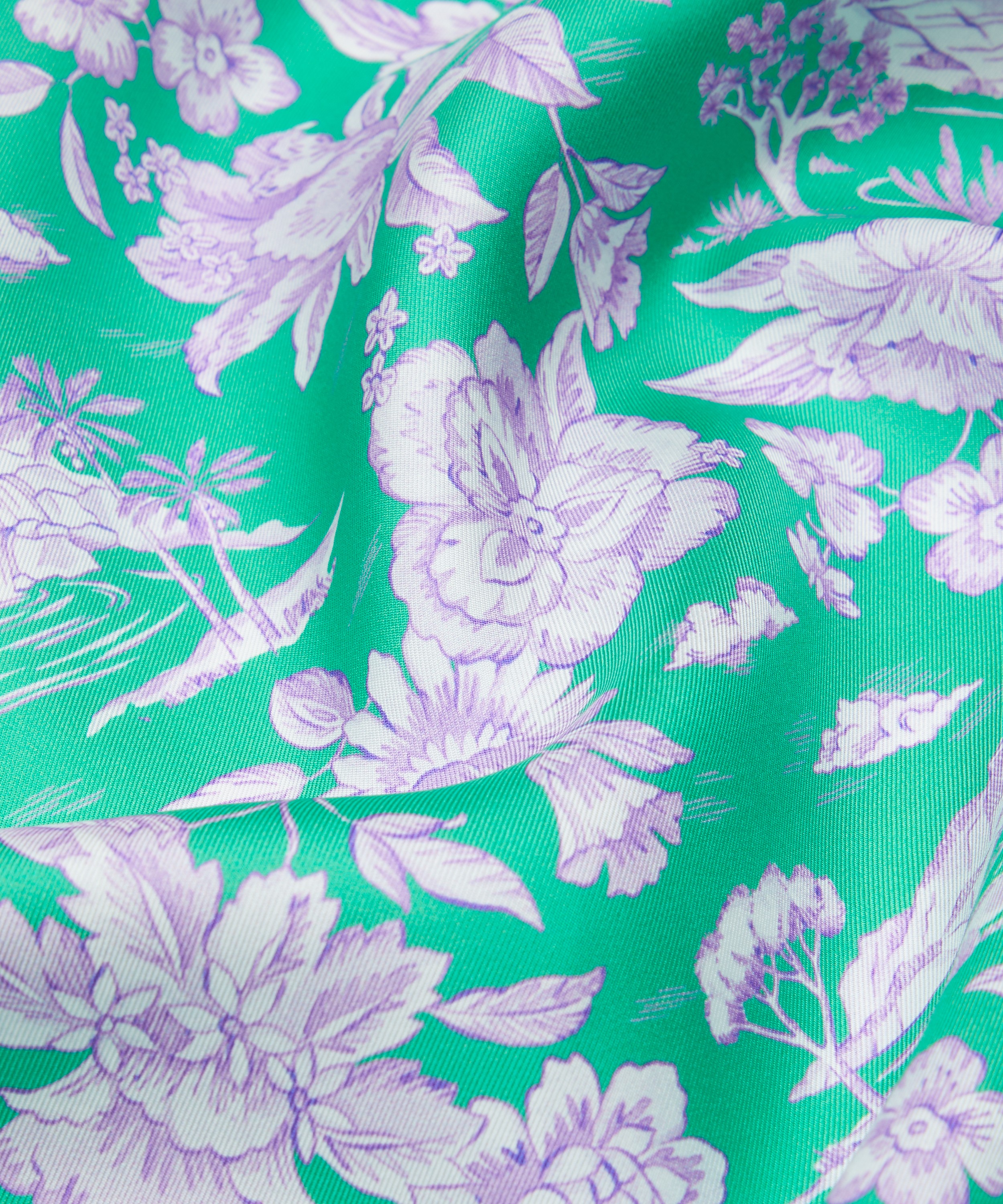 Liberty Fabrics - Delft Lagoon Silk Twill image number 3