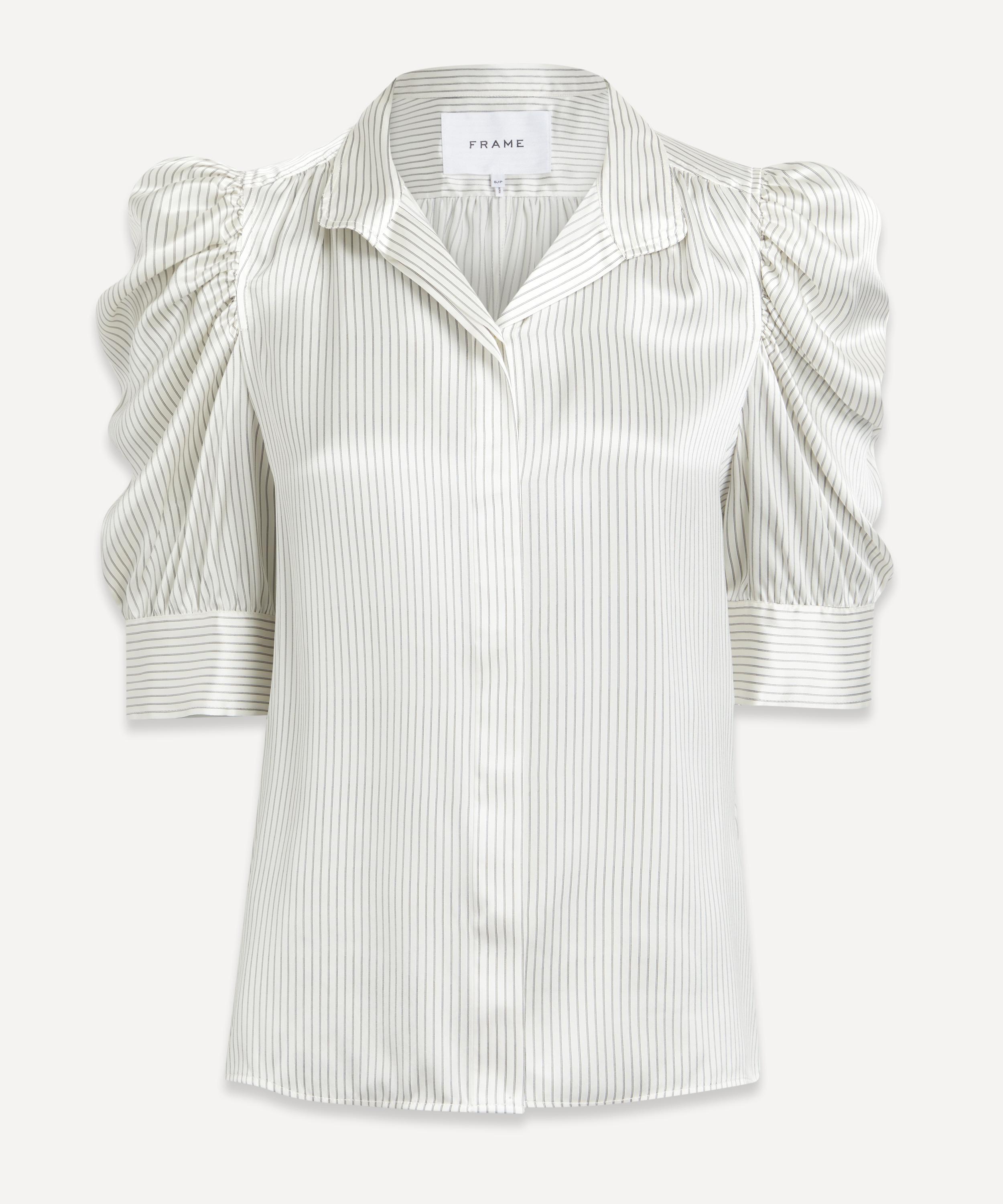 Frame - Puff Sleeve Silk Shirt image number 0
