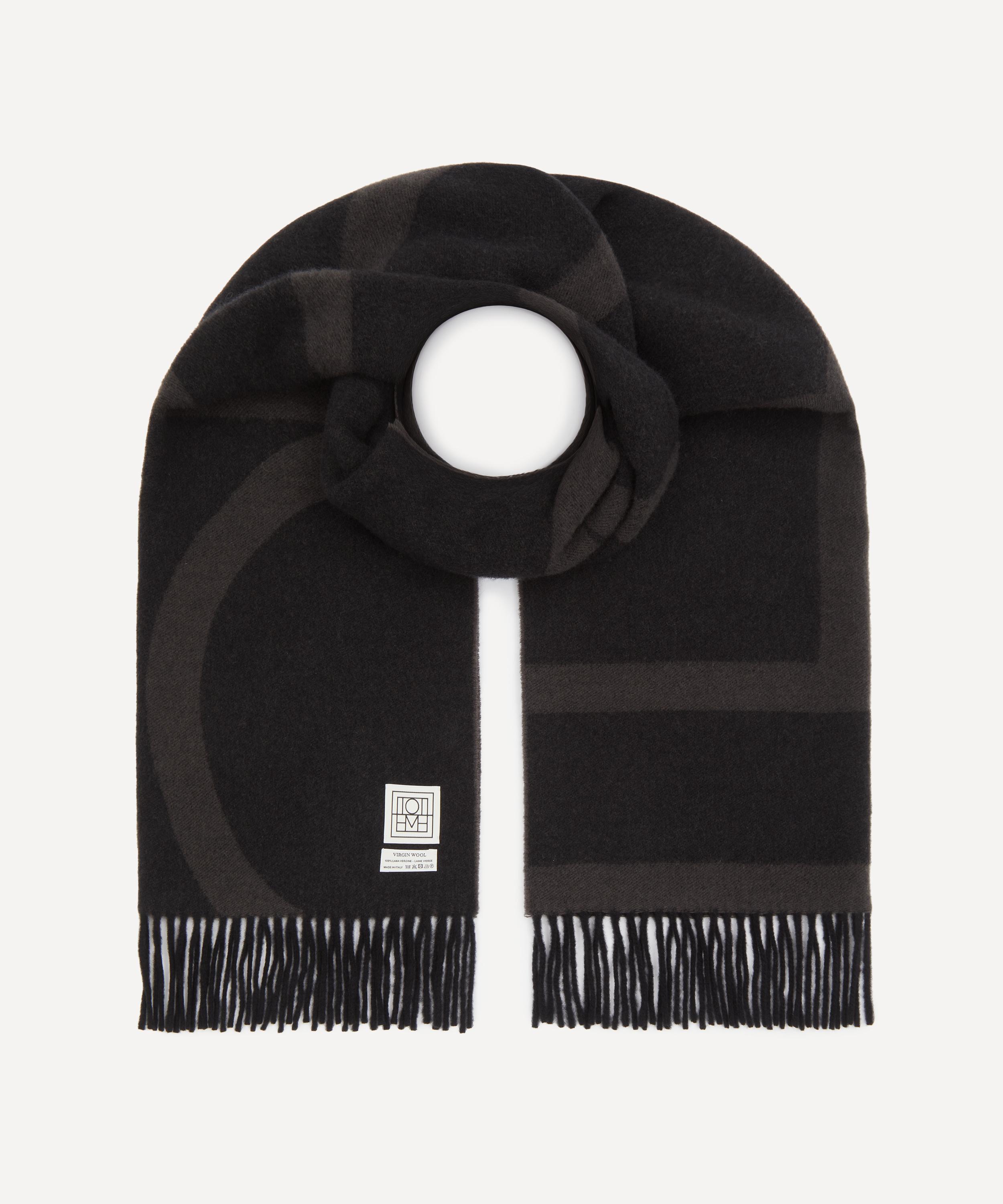Toteme - Monogram Jacquard Wool Scarf image number 