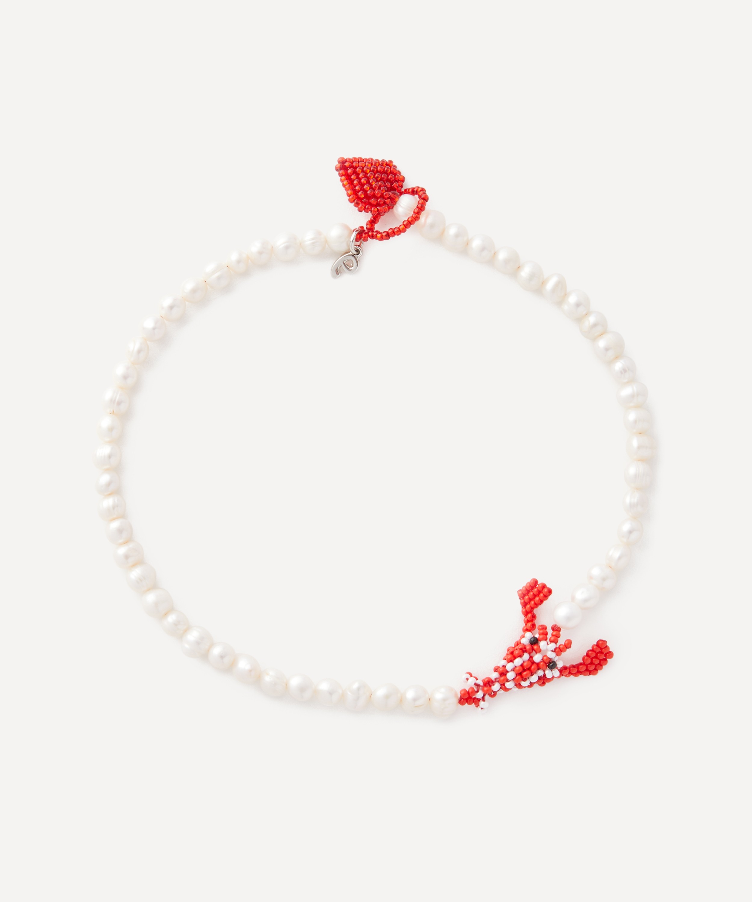 Pura Utz - Lobster Love Pearl Necklace image number 0