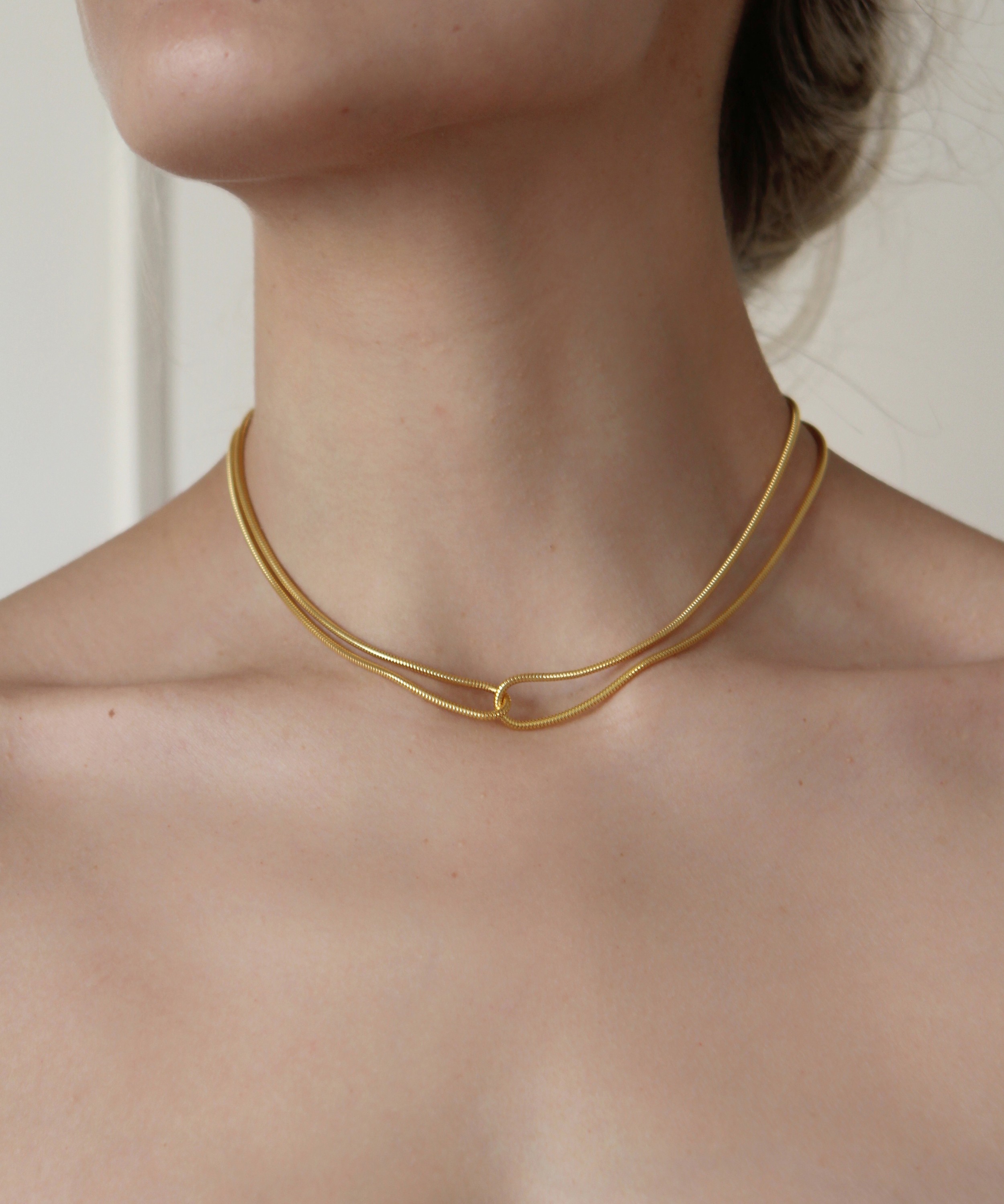 Maggoosh - Gold-Plated Harmonia Chain Necklace image number 1
