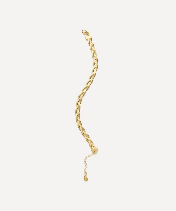 Maggoosh - Gold-Plated Liquid Braid Slim Bracelet