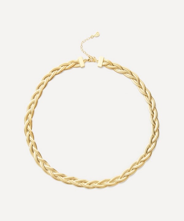 Maggoosh - Gold-Plated Liquid Braid Thick Necklace