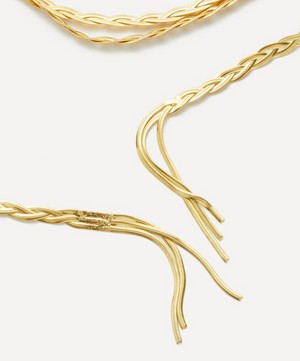 Maggoosh - Gold-Plated Liquid Braid Scarf Necklace image number 1