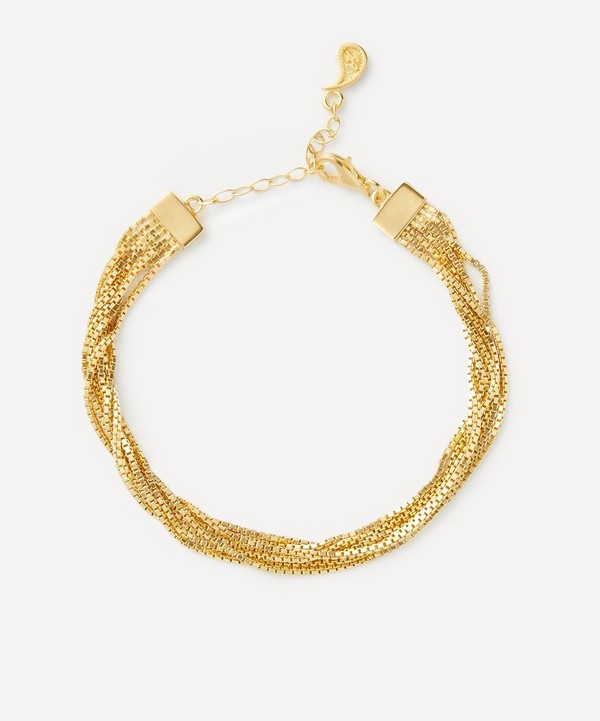 Maggoosh - Gold-Plated Currents Wide Chain Bracelet image number null