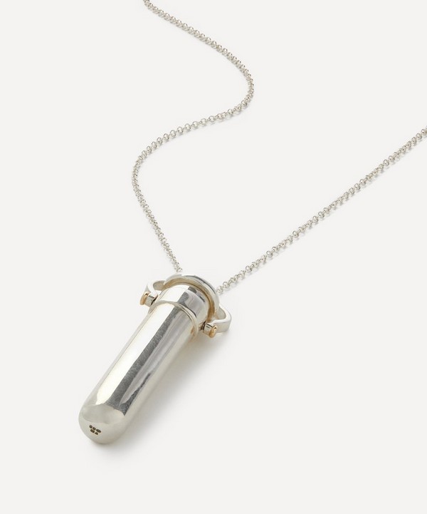 Ferian - Sterling Silver Perfume Vial Necklace image number null