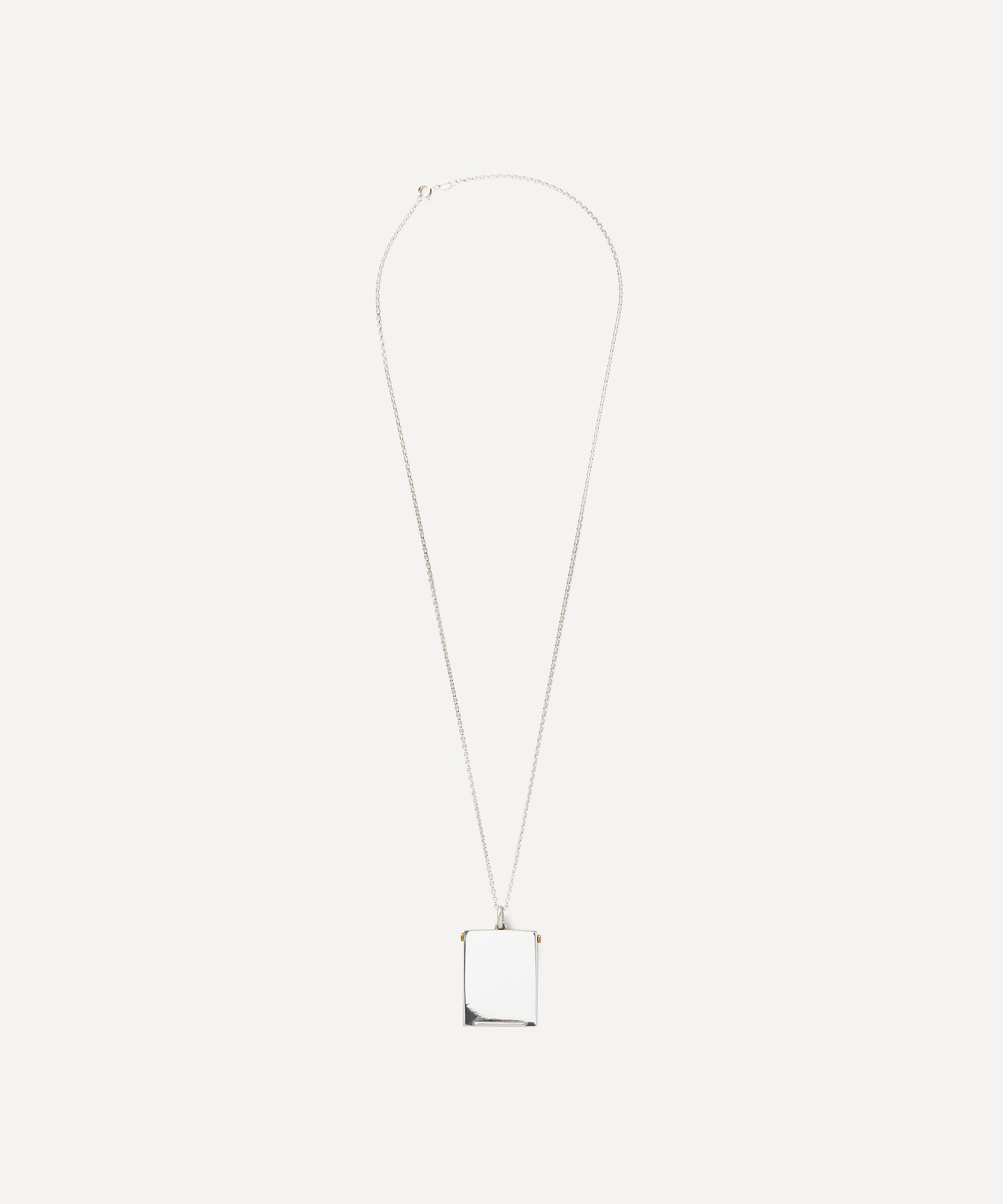 Ferian - Sterling Silver Large Secret Drawer Locket Necklace image number 1