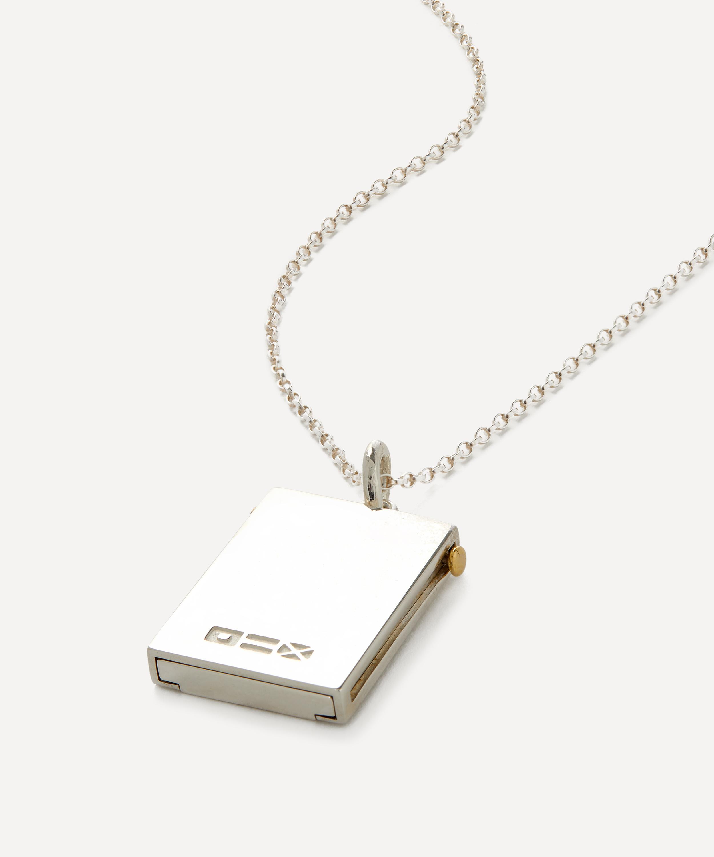 Ferian - Sterling Silver Small Secret Drawer Locket Necklace image number 0