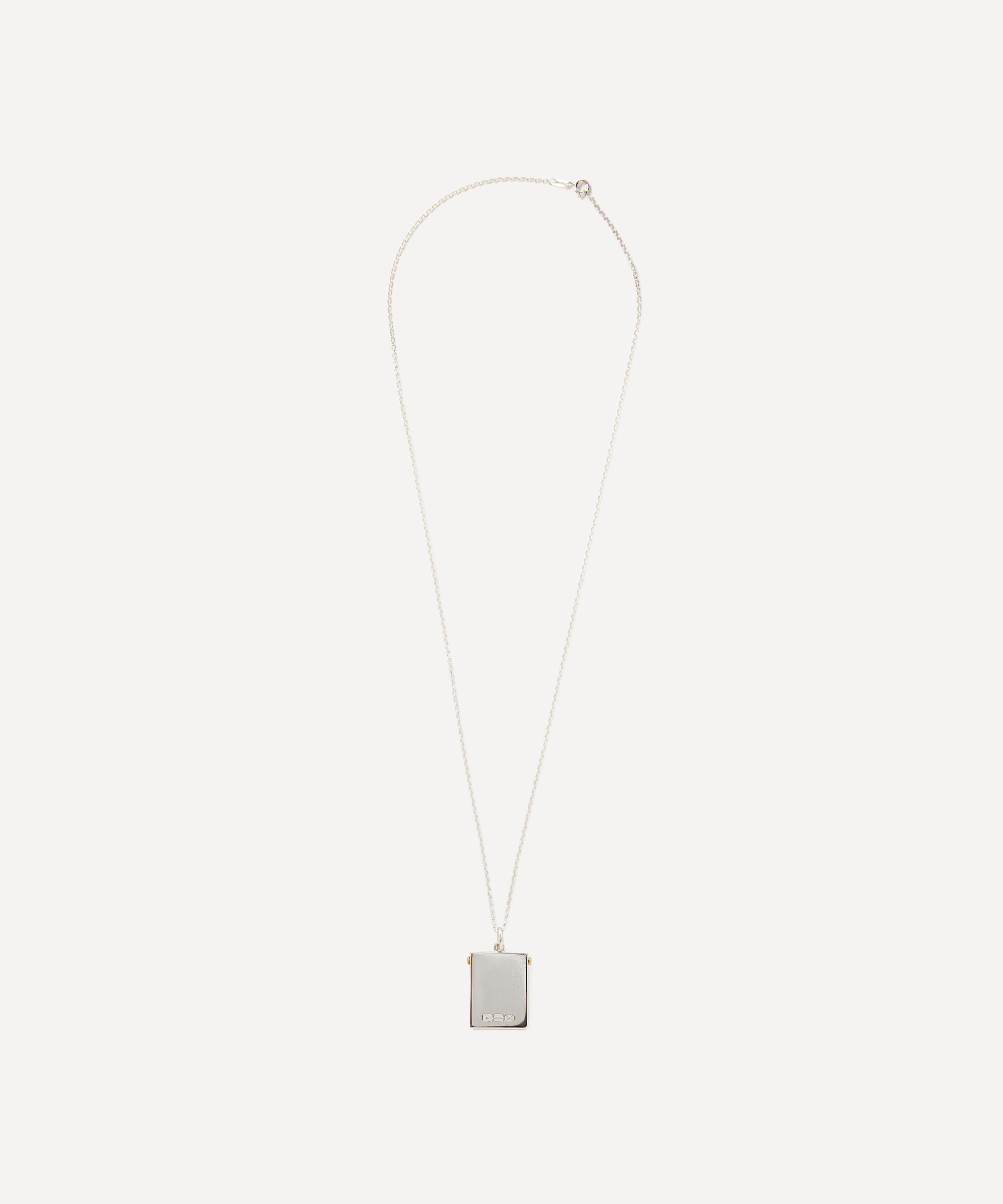 Ferian - Sterling Silver Small Secret Drawer Locket Necklace image number 1
