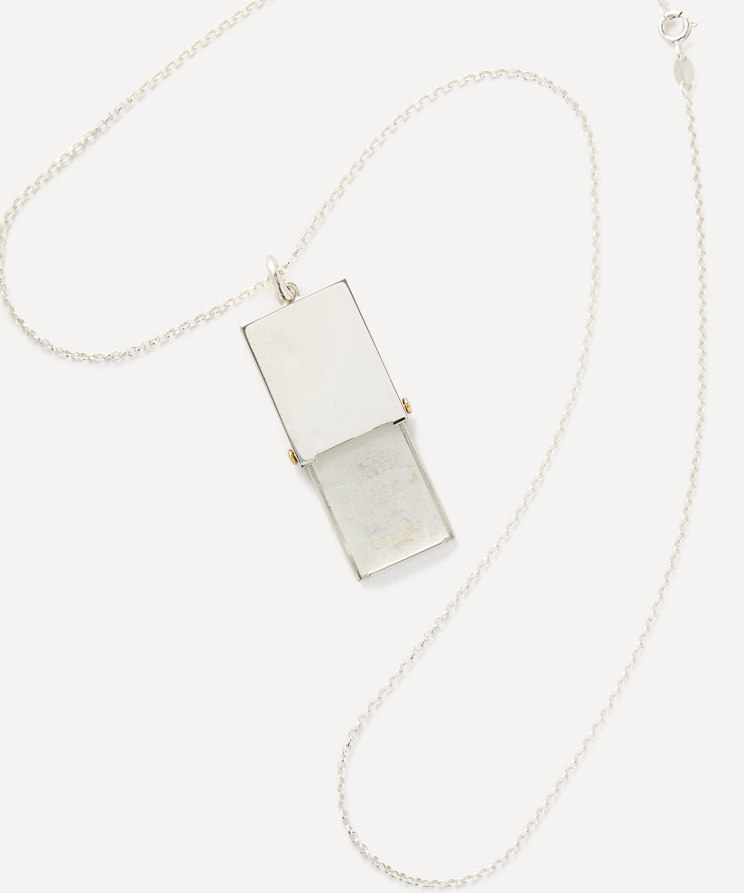 Ferian - Sterling Silver Small Secret Drawer Locket Necklace image number 2