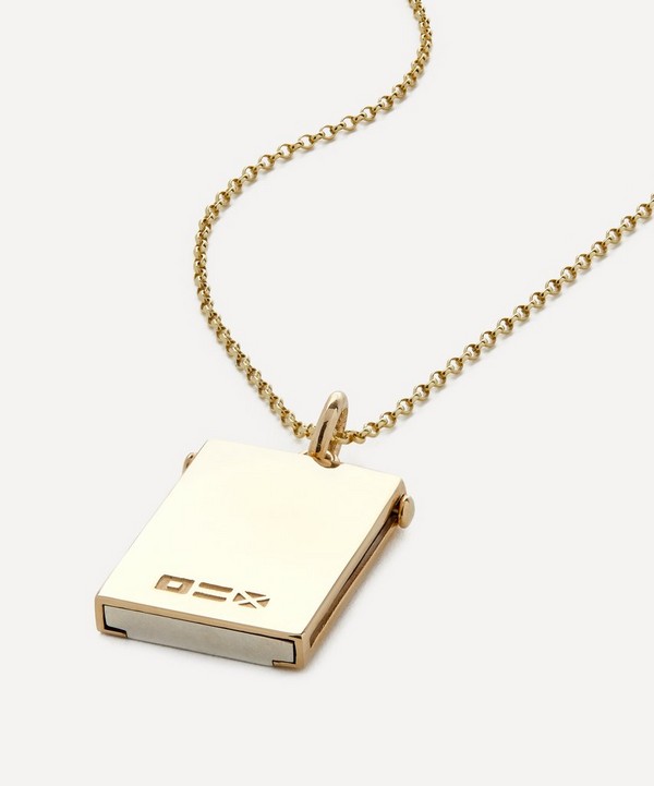 Ferian - 9ct Gold Small Secret Drawer Locket Necklace
