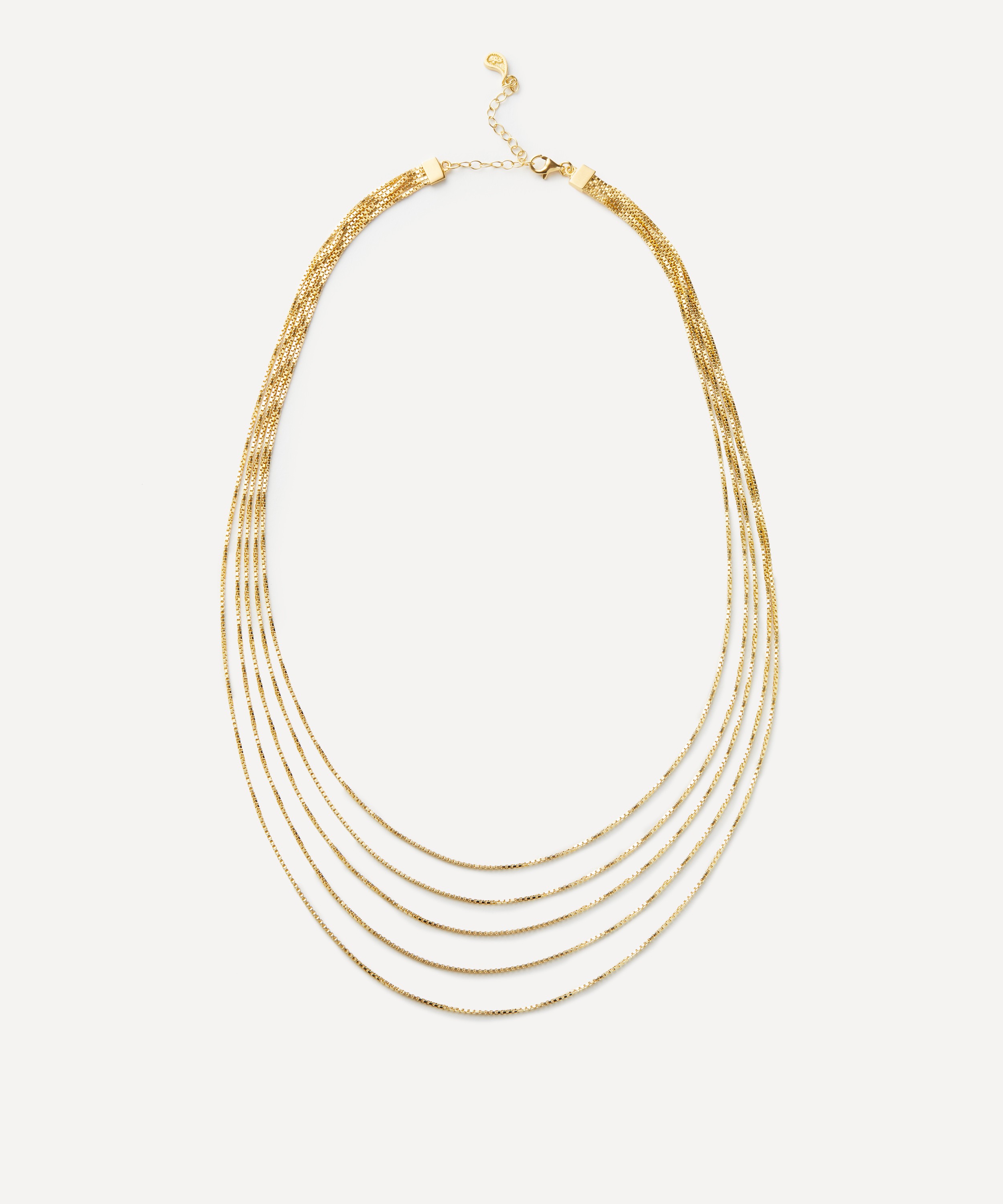 Maggoosh - Gold-Plated Currents Chain Necklace image number 0