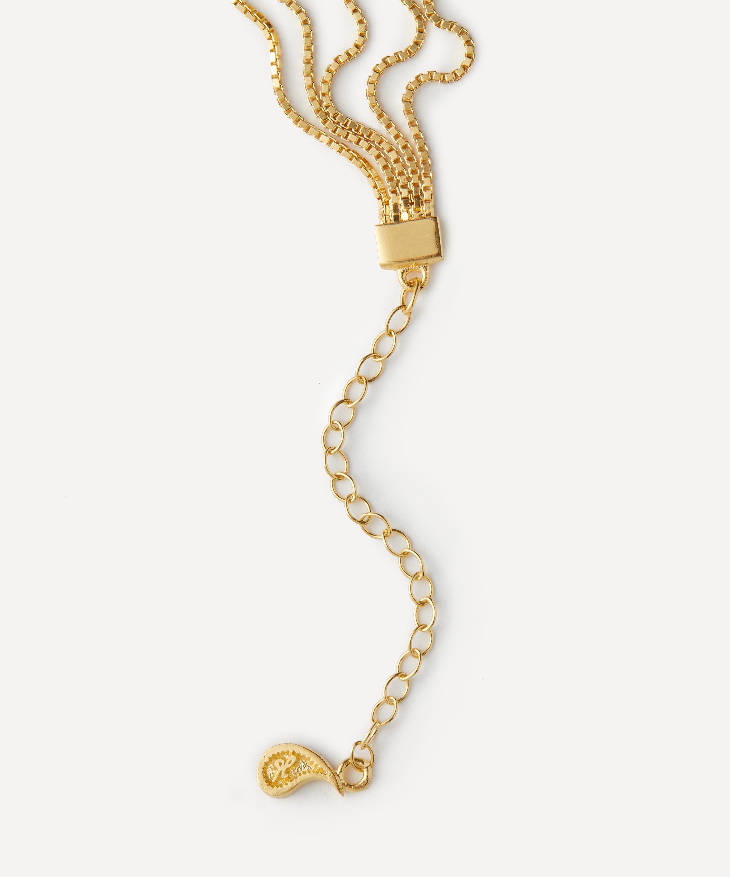 Maggoosh - Gold-Plated Currents Chain Necklace image number 1