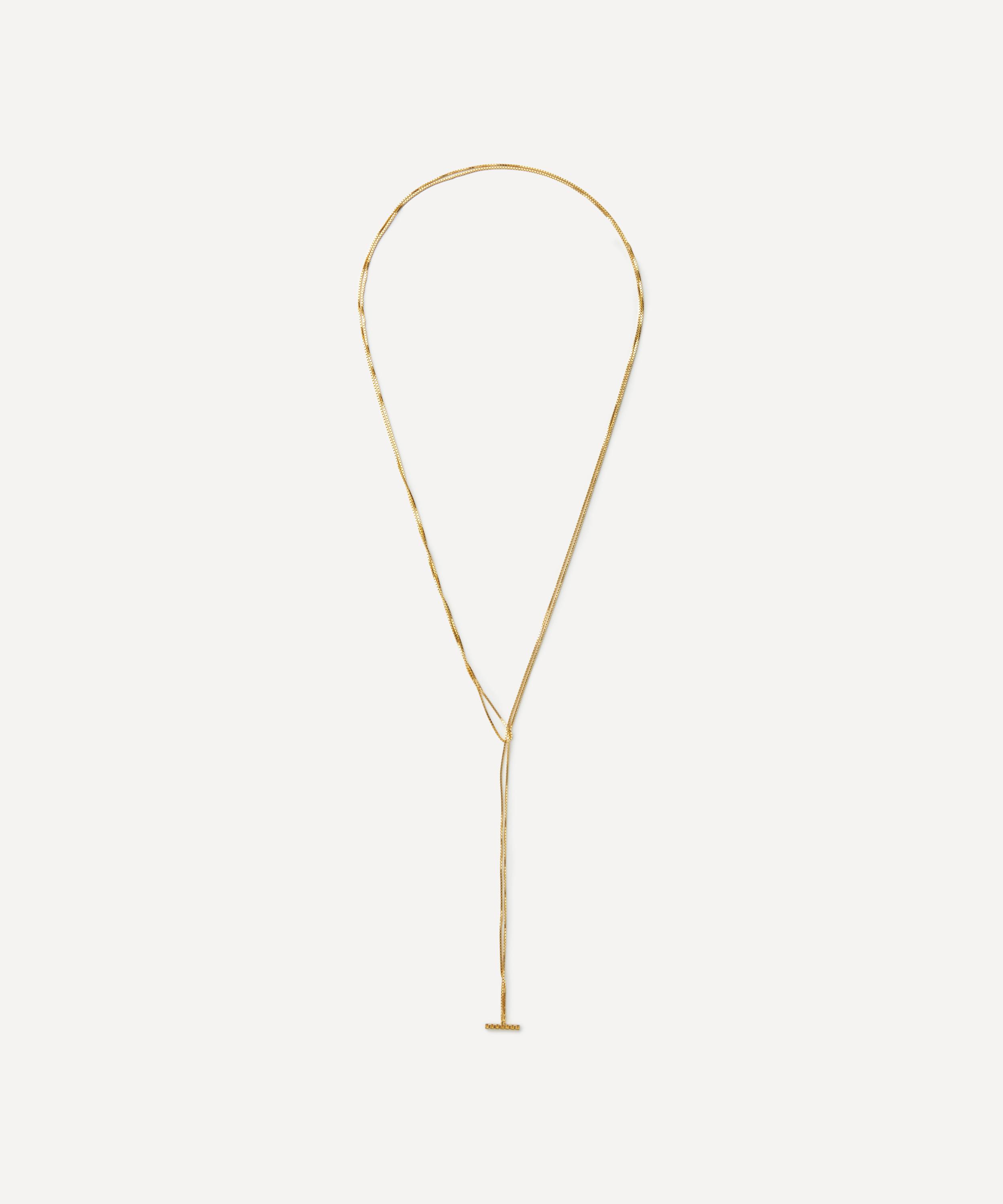 Maggoosh - Gold-Plated Bare Lariat Necklace image number 0