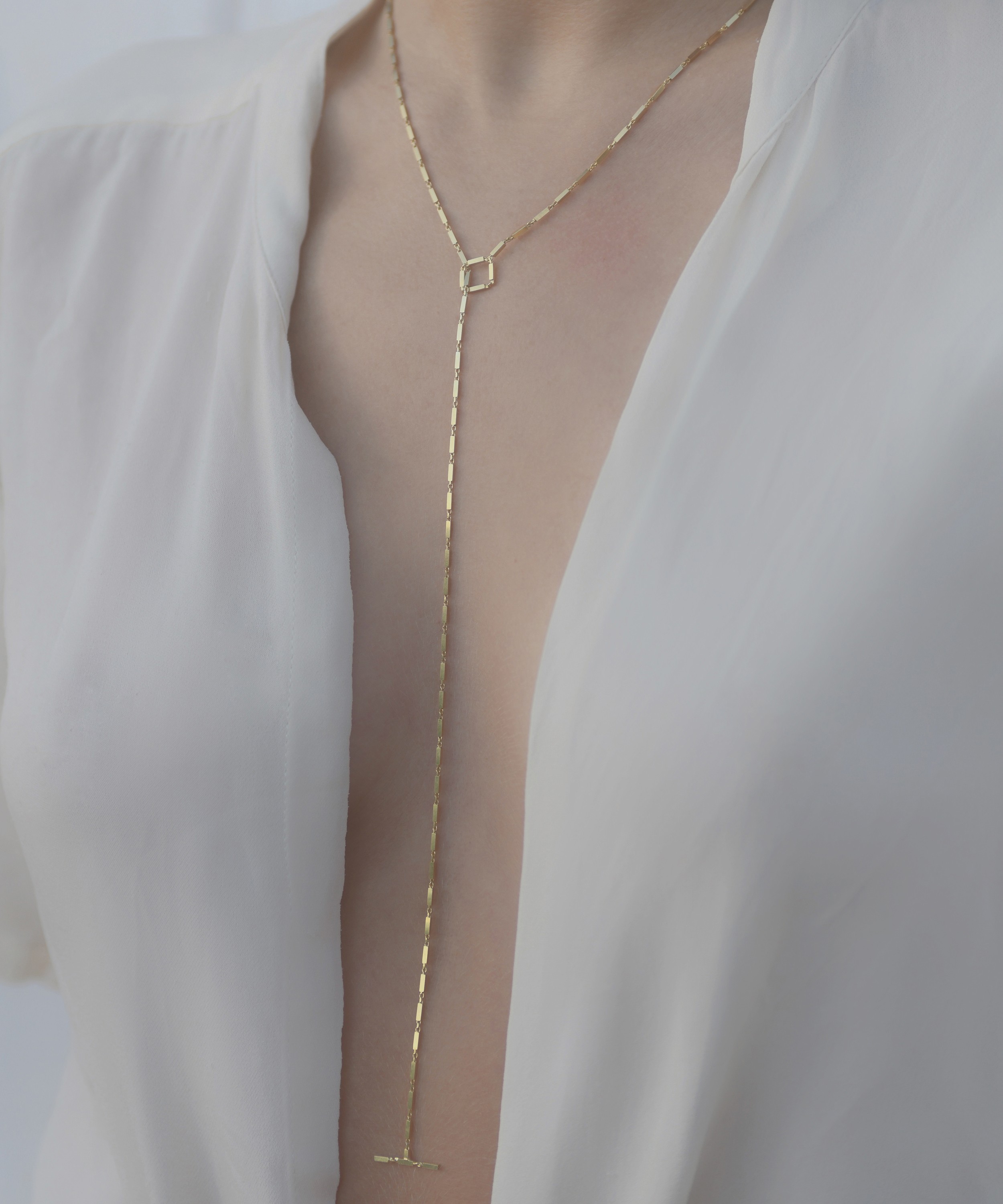 Maggoosh - Gold-Plated Disco Smart Lariat Necklace image number 1