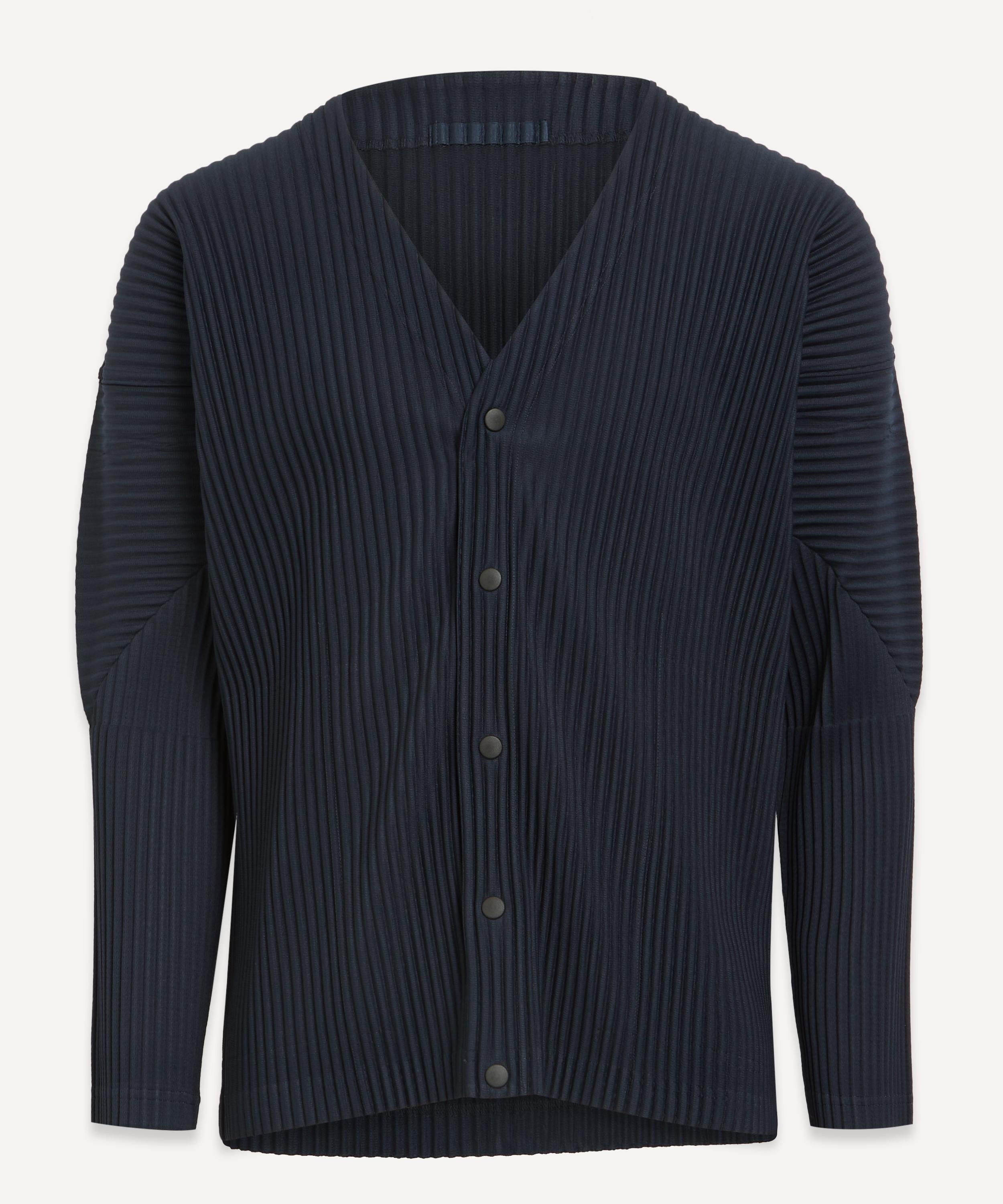 HOMME PLISSÉ ISSEY MIYAKE - Core Pleated V-Neck Cardigan