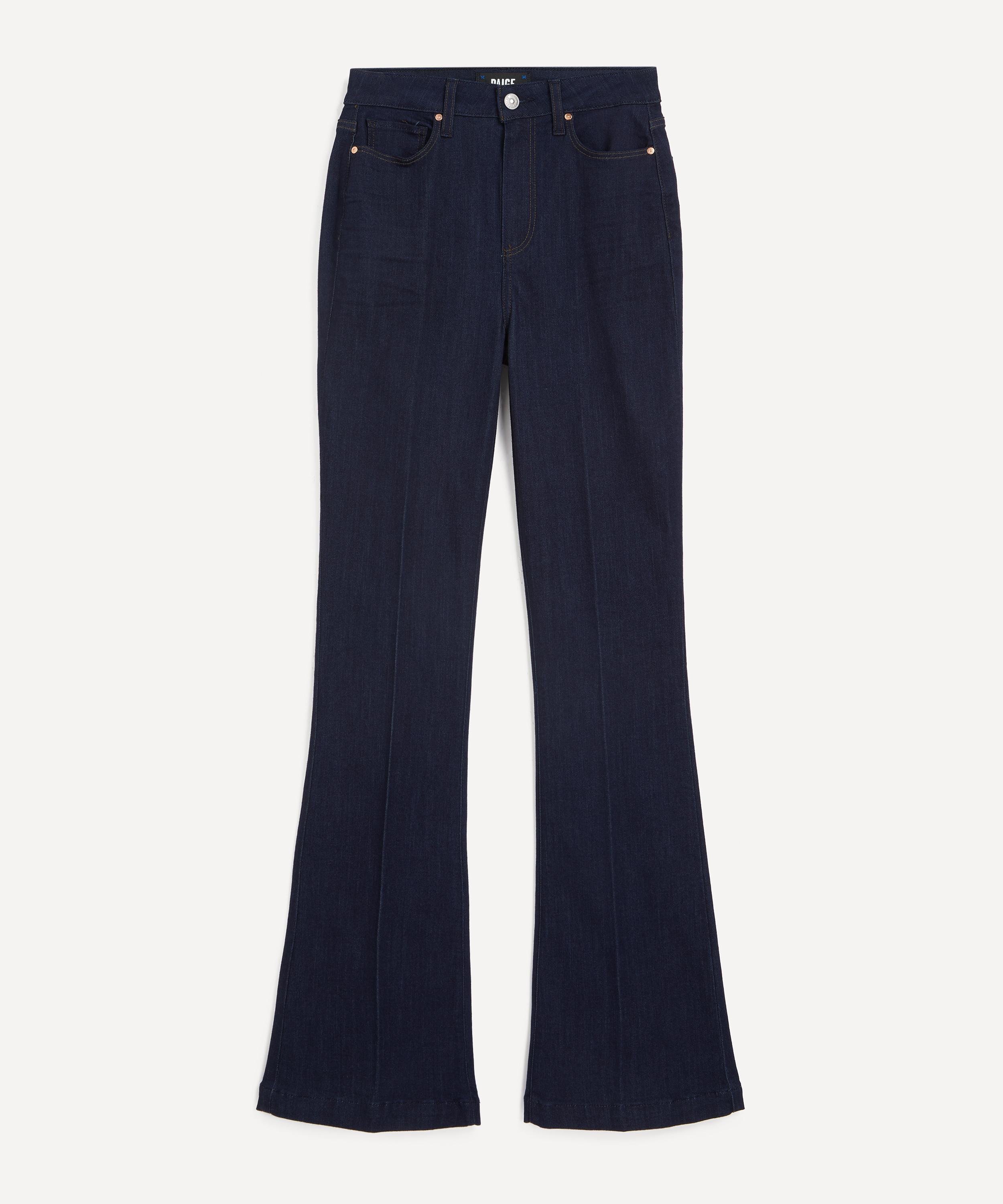Paige - Iconic Flaunt Denim High Rise Flare Jeans image number 