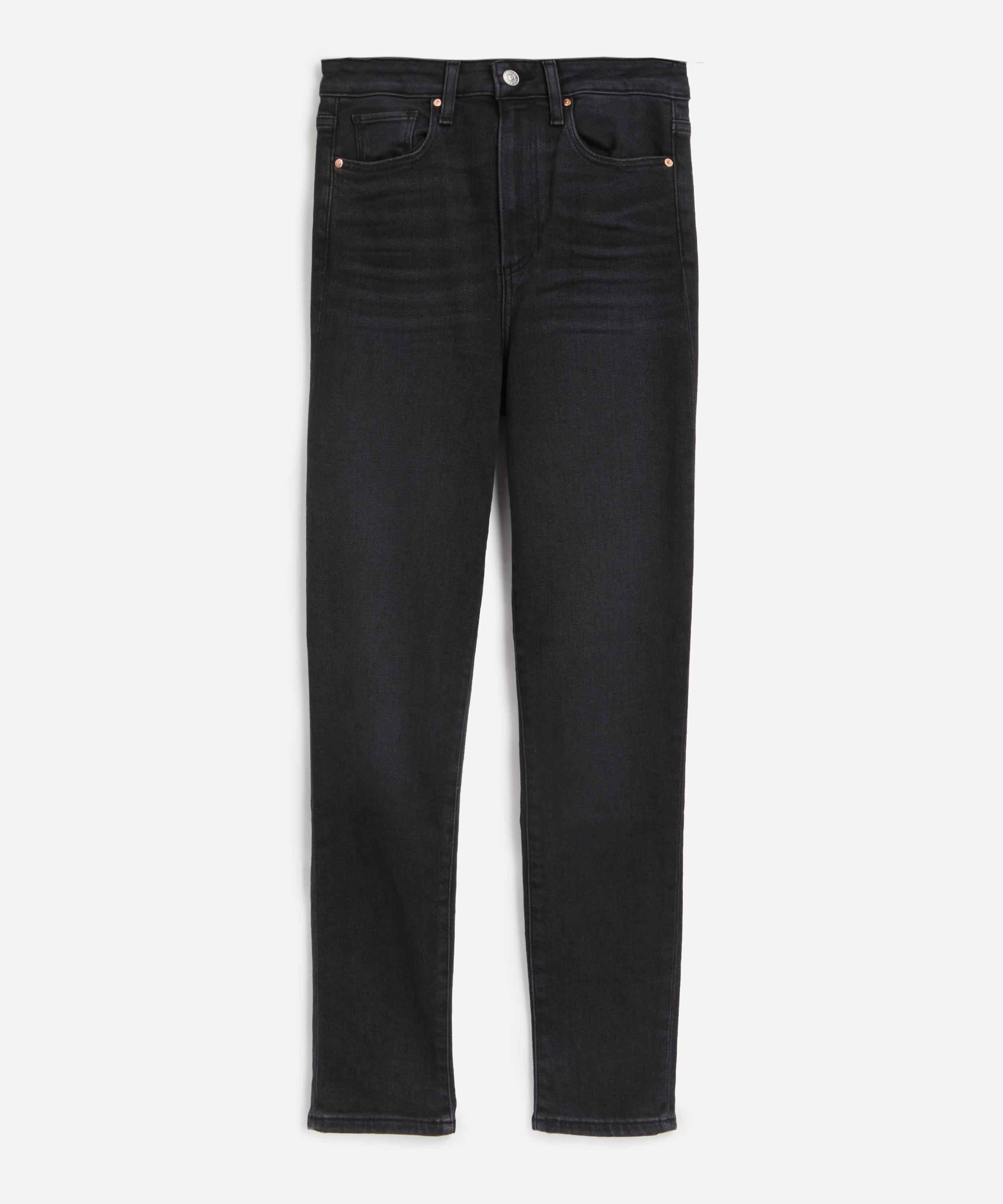 PAIGE Gemma Slim Leg Jeans Col: Black Lotus, Size: 27 in Blue