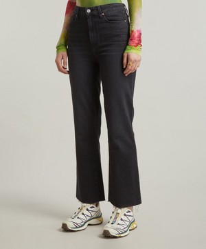 Paige - Claudine High-Rise Raw Hem Jeans image number 2