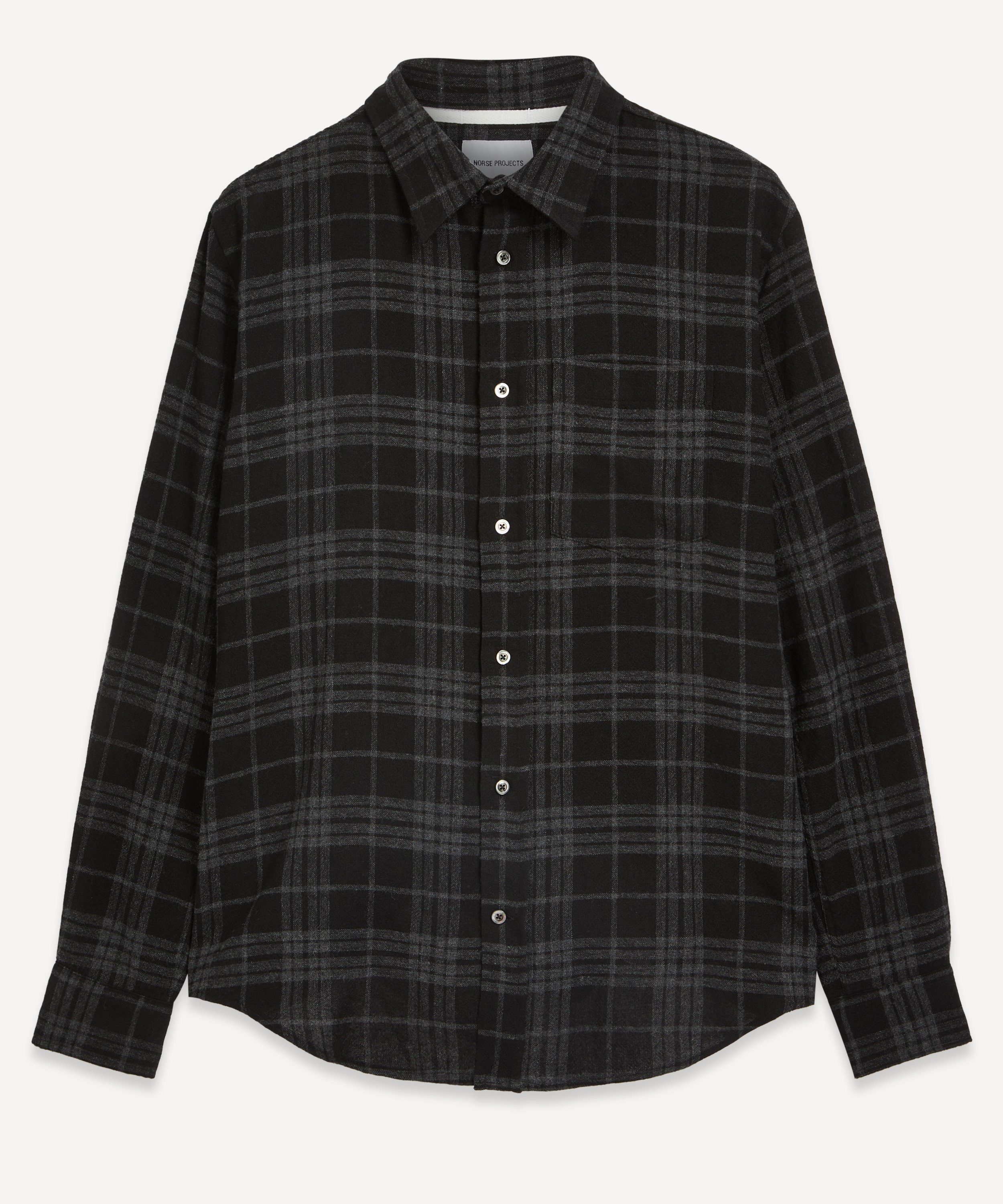 Norse Projects Algot Relaxed Wool Check Shirt | Liberty