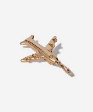Annoushka - 18ct Gold Diamond Aeroplane Locket Charm image number 2